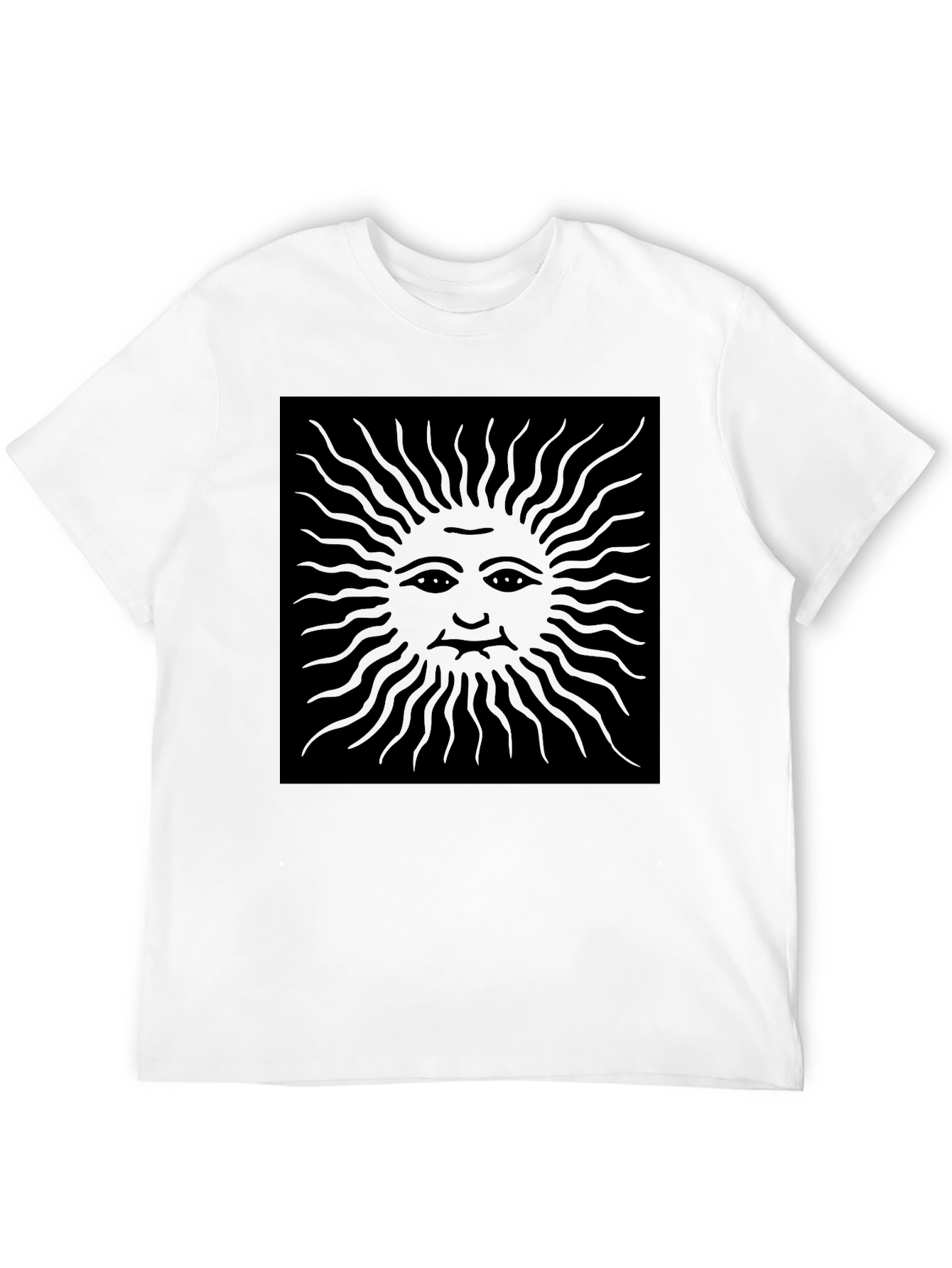 Black Sun Graphic Tee - Modern Dark Aesthetic