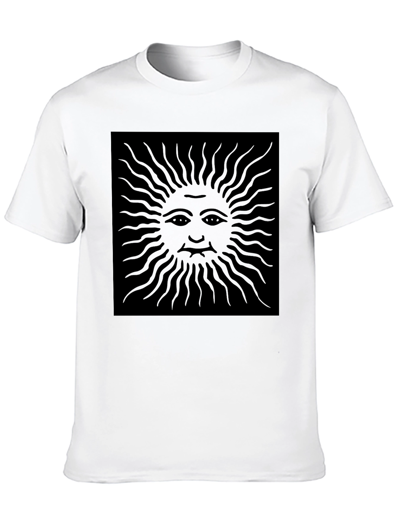 Black Sun Graphic Tee - Modern Dark Aesthetic