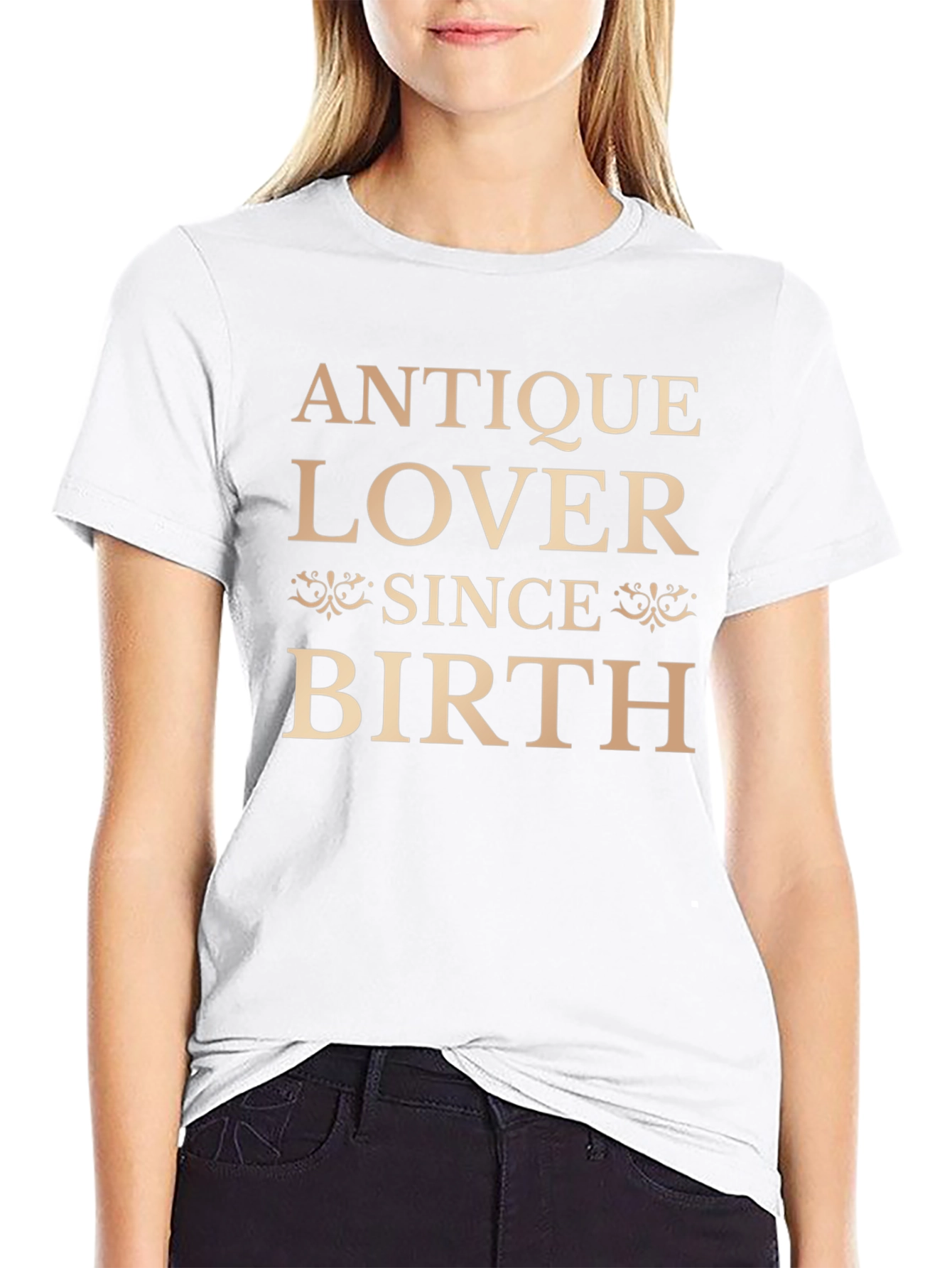 Antique Lover Since Birth Black Graphic Tee