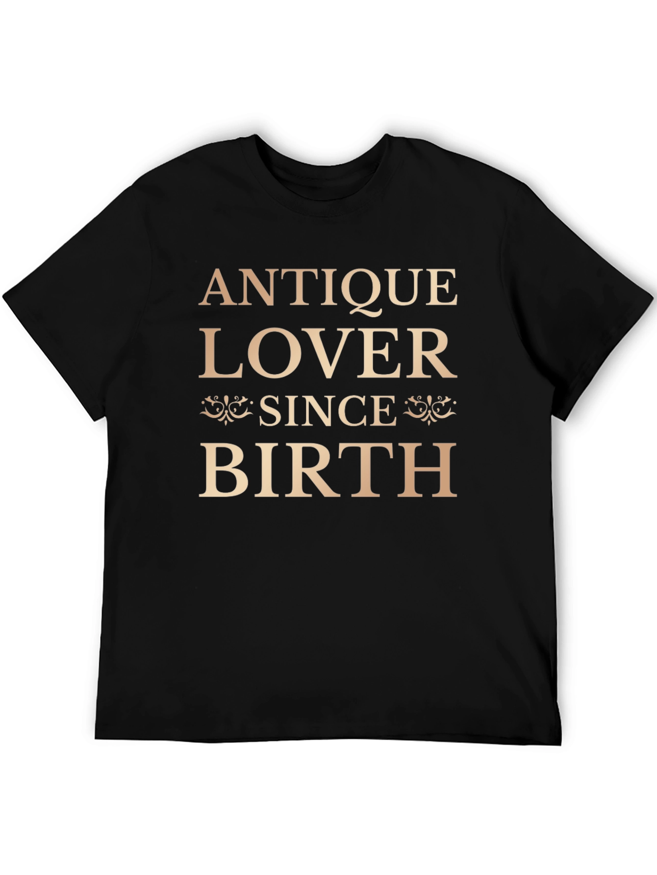 Antique Lover Since Birth Black Graphic Tee