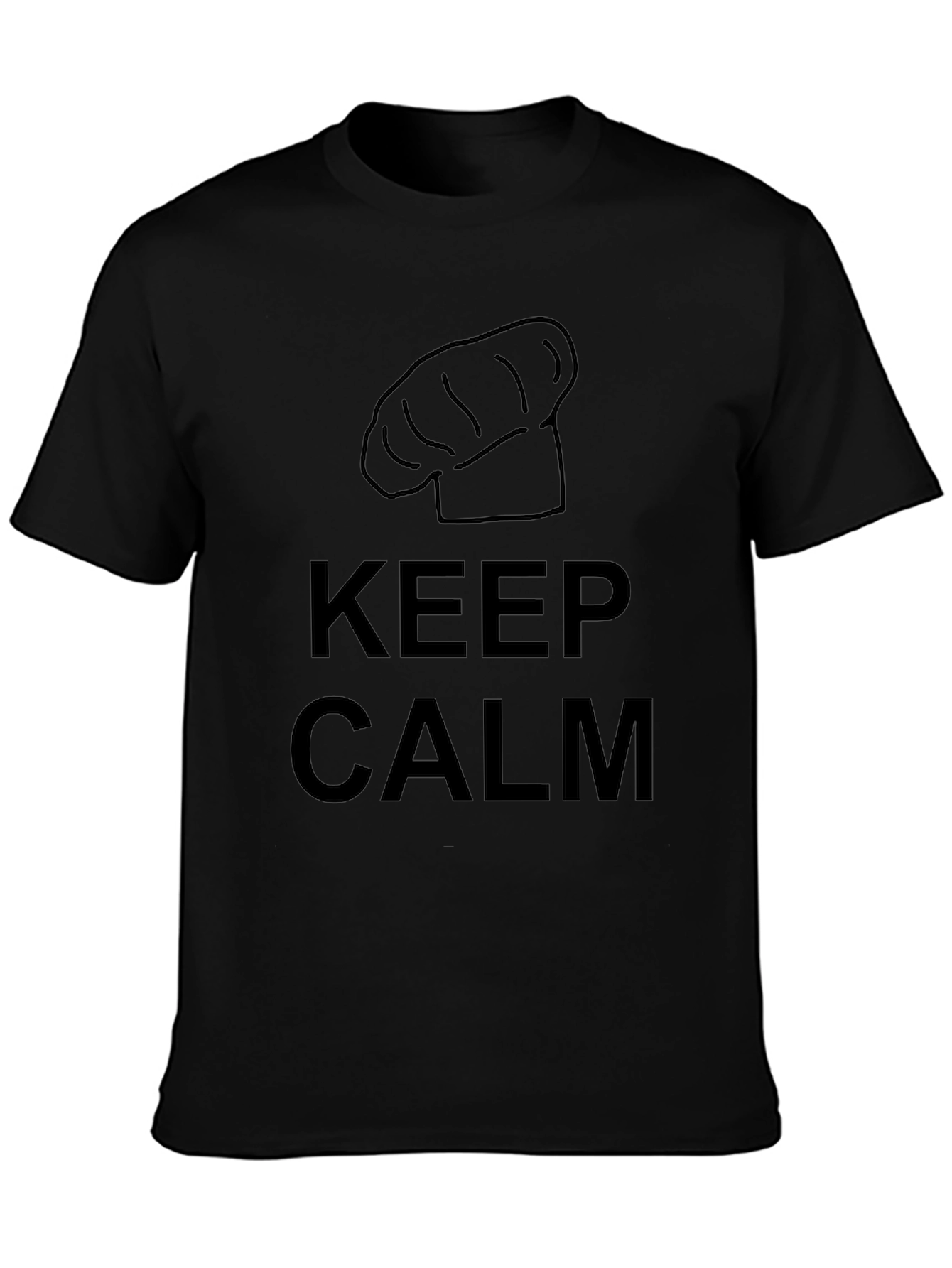 Keep Calm Chef Hat Graphic T-Shirt
