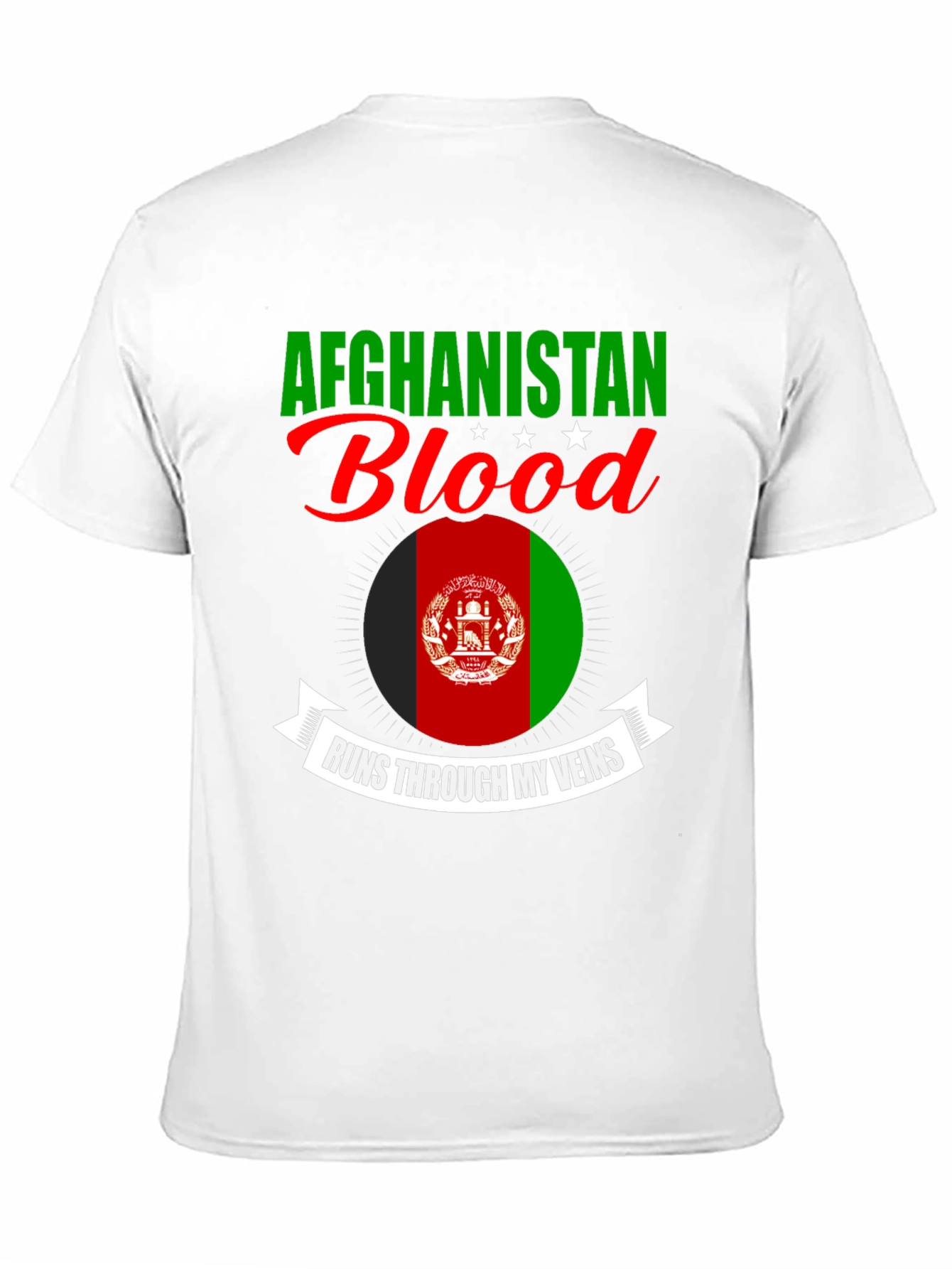 Afghanistan Blood Runs Through My Veins T-Shirt