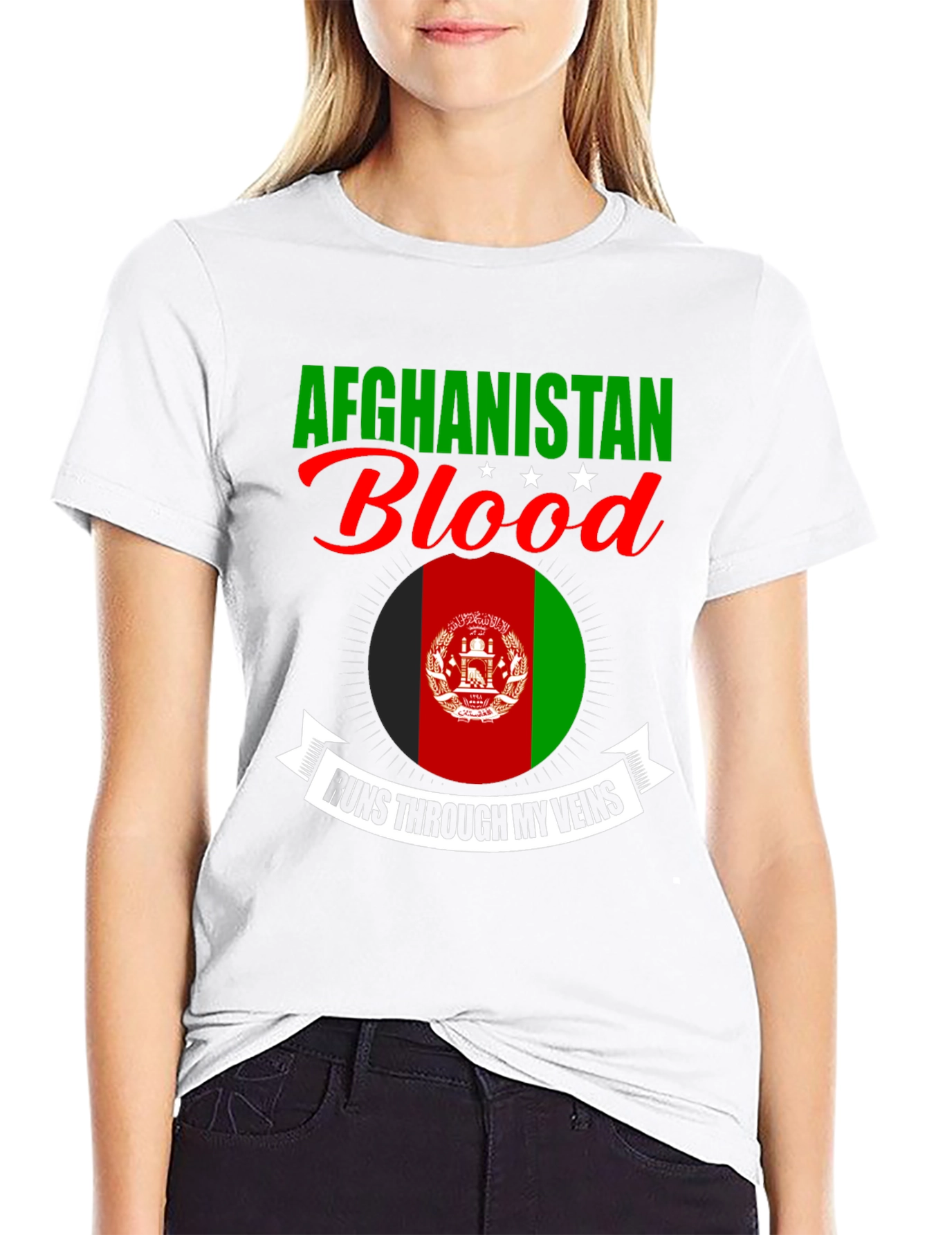 Afghanistan Blood Runs Through My Veins T-Shirt