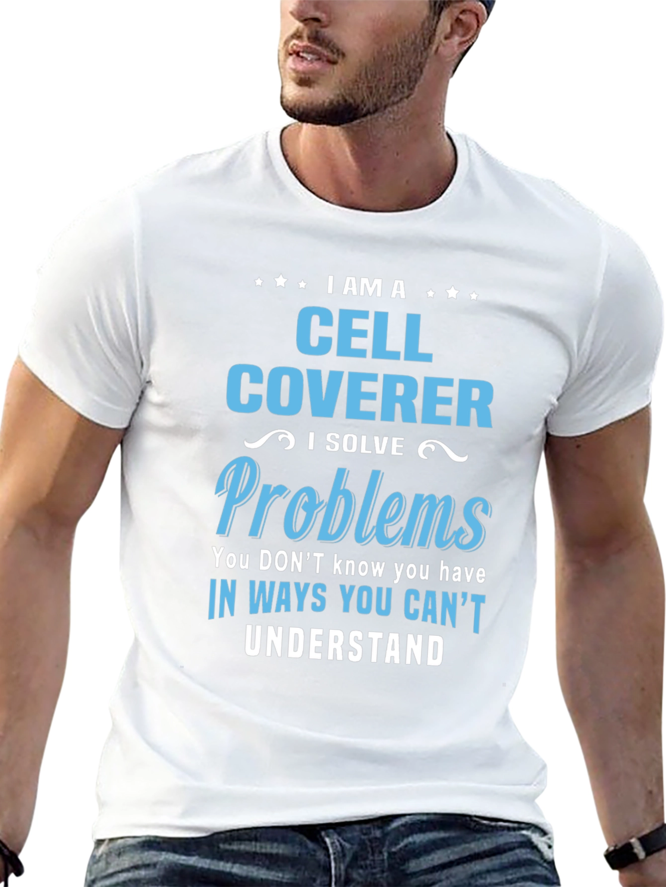 Cell Coverer T-Shirt: Solve Problems in Unseen Ways