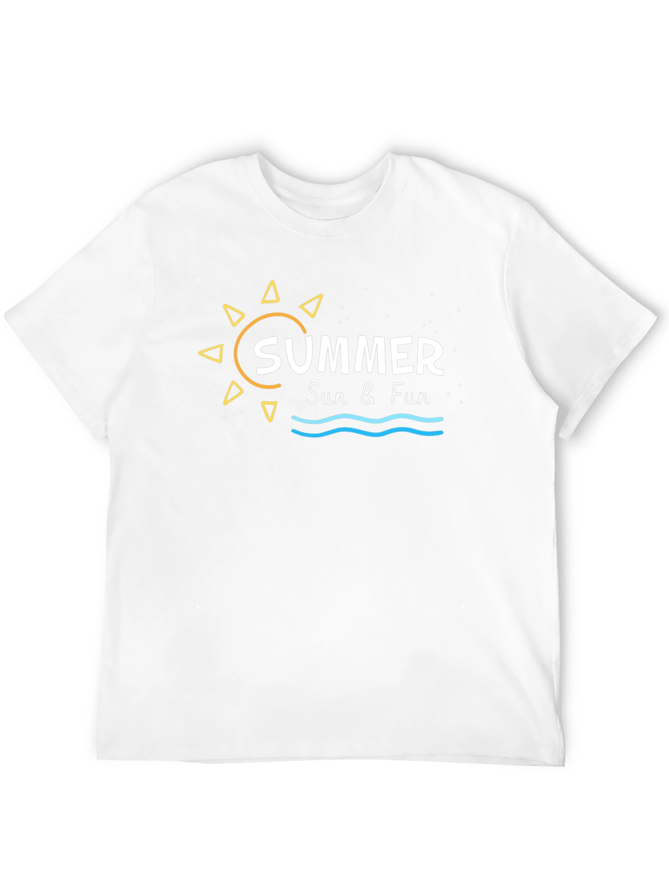 Summer Sun & Fun Black Graphic Tee