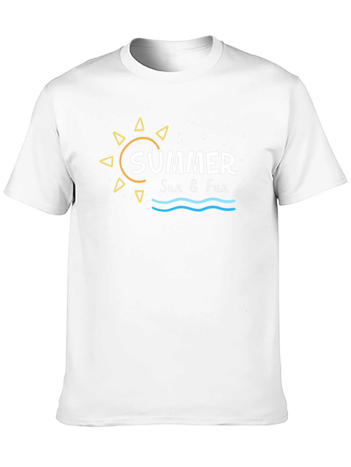 Summer Sun & Fun Black Graphic Tee