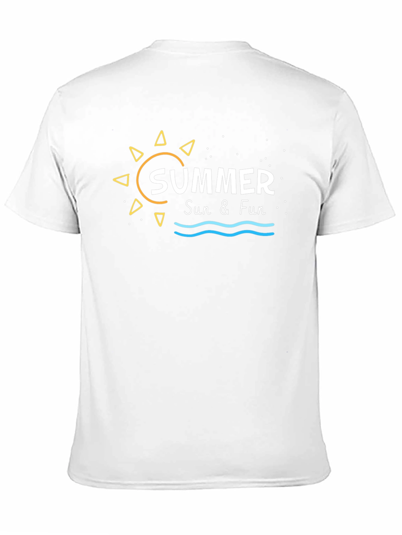Summer Sun & Fun Black Graphic Tee
