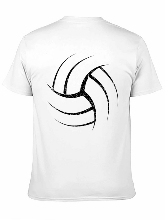 Volleyball Graphic T-Shirt - Black
