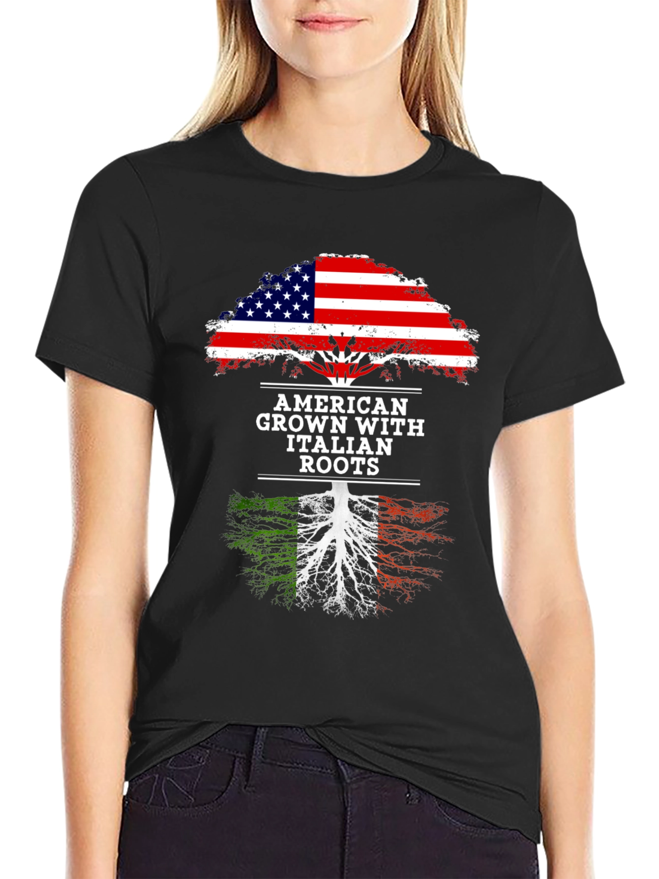 American Grown with Italian Roots T-Shirt