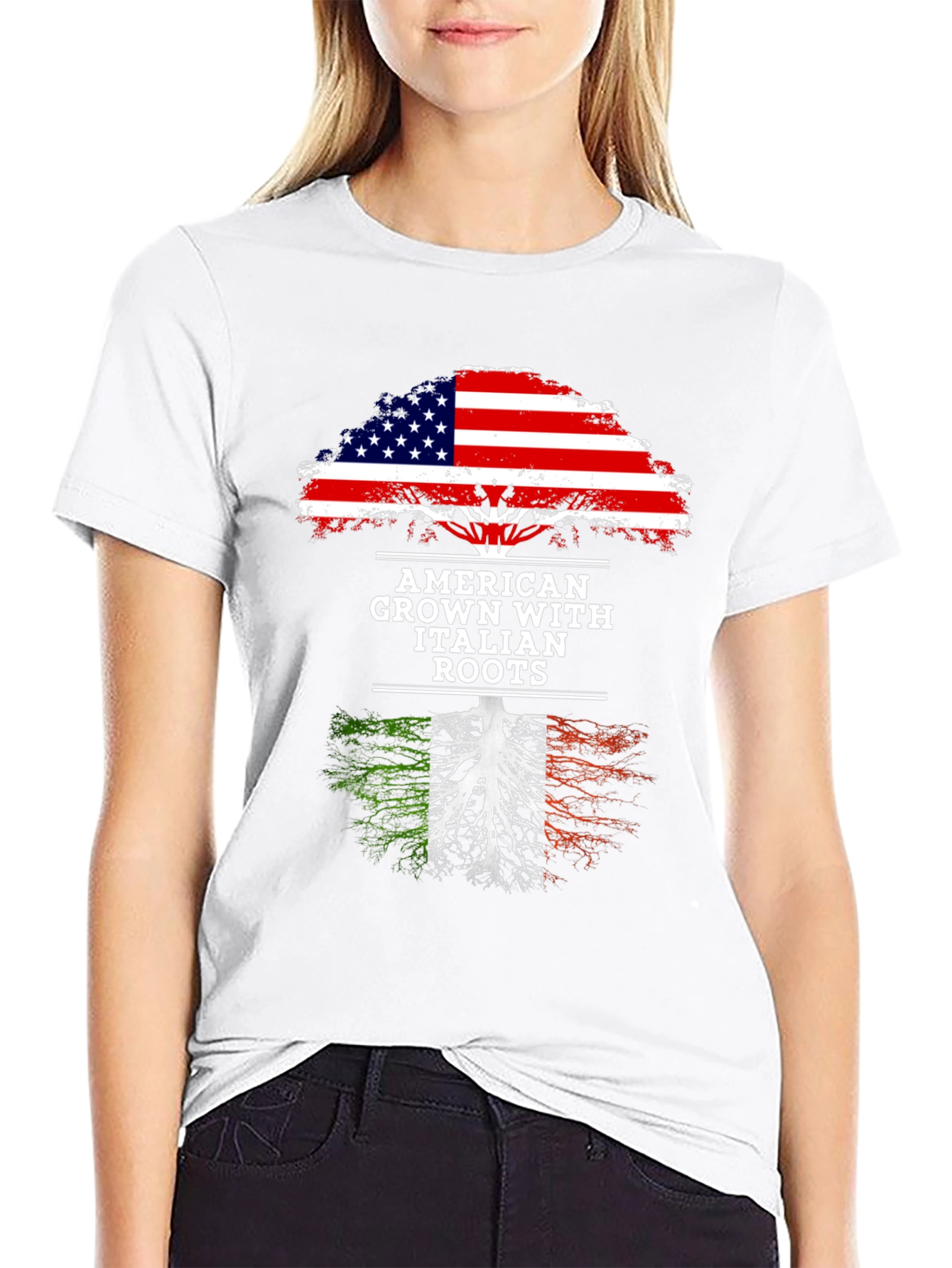 American Grown with Italian Roots T-Shirt