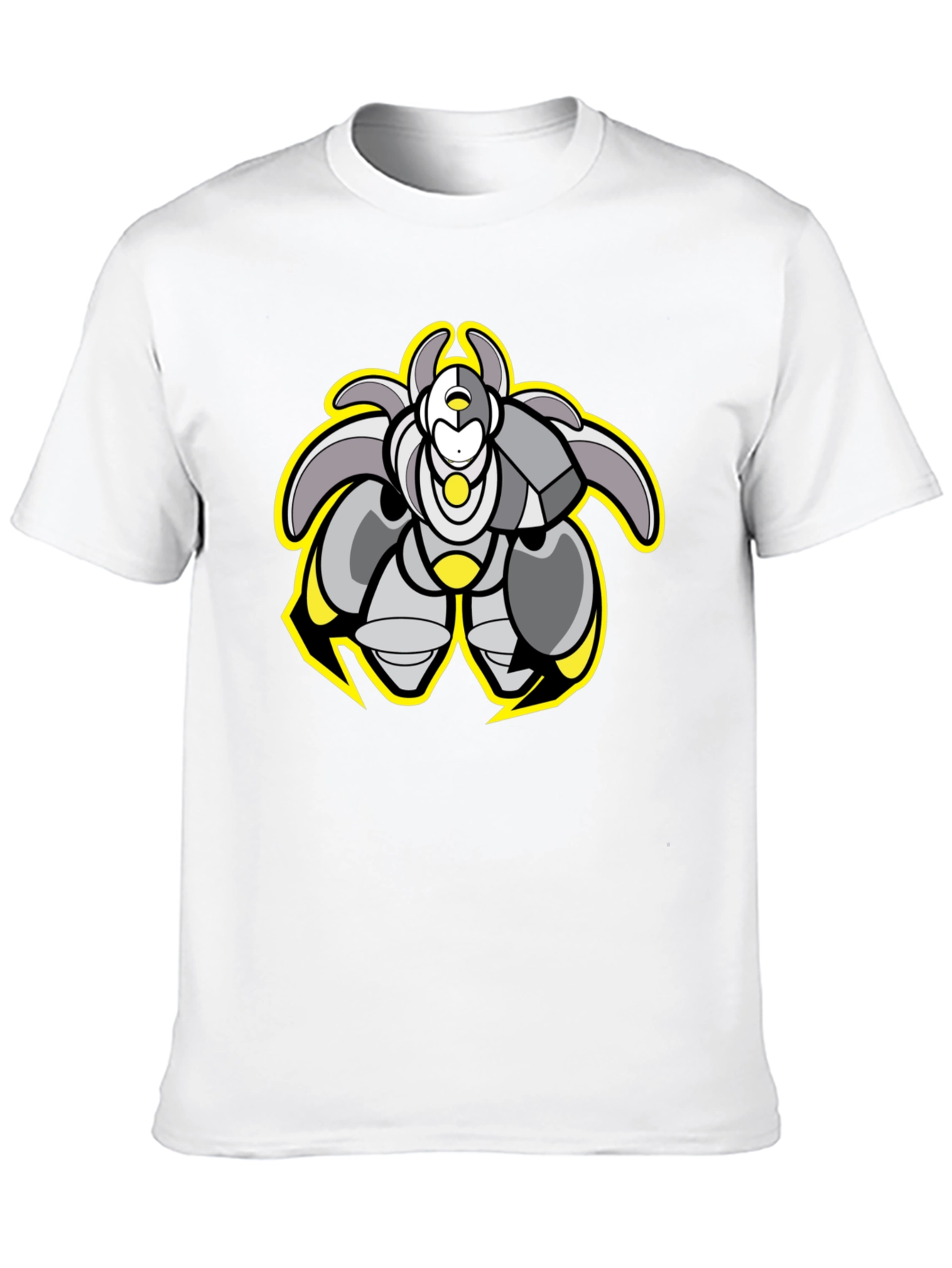Cool Robot Graphic Black Tee