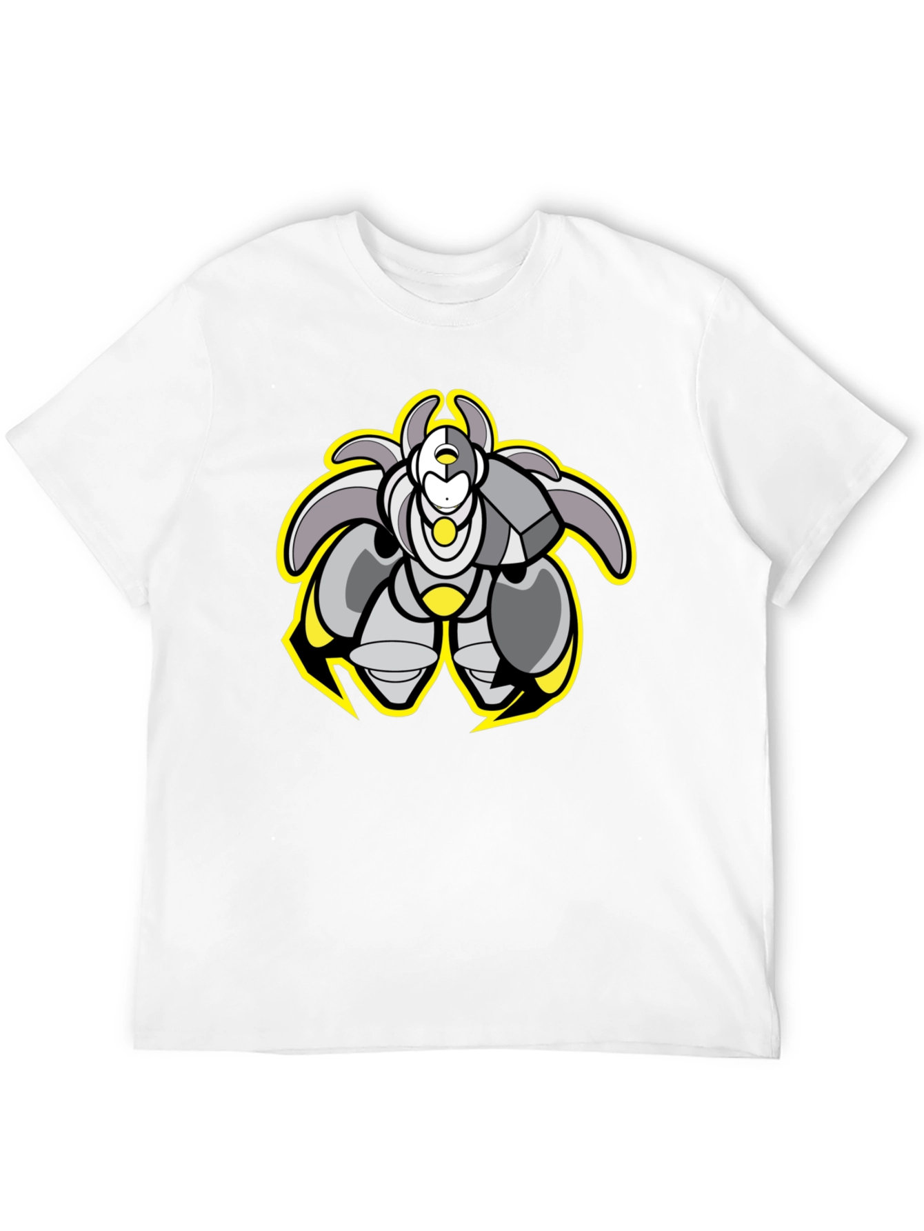 Cool Robot Graphic Black Tee