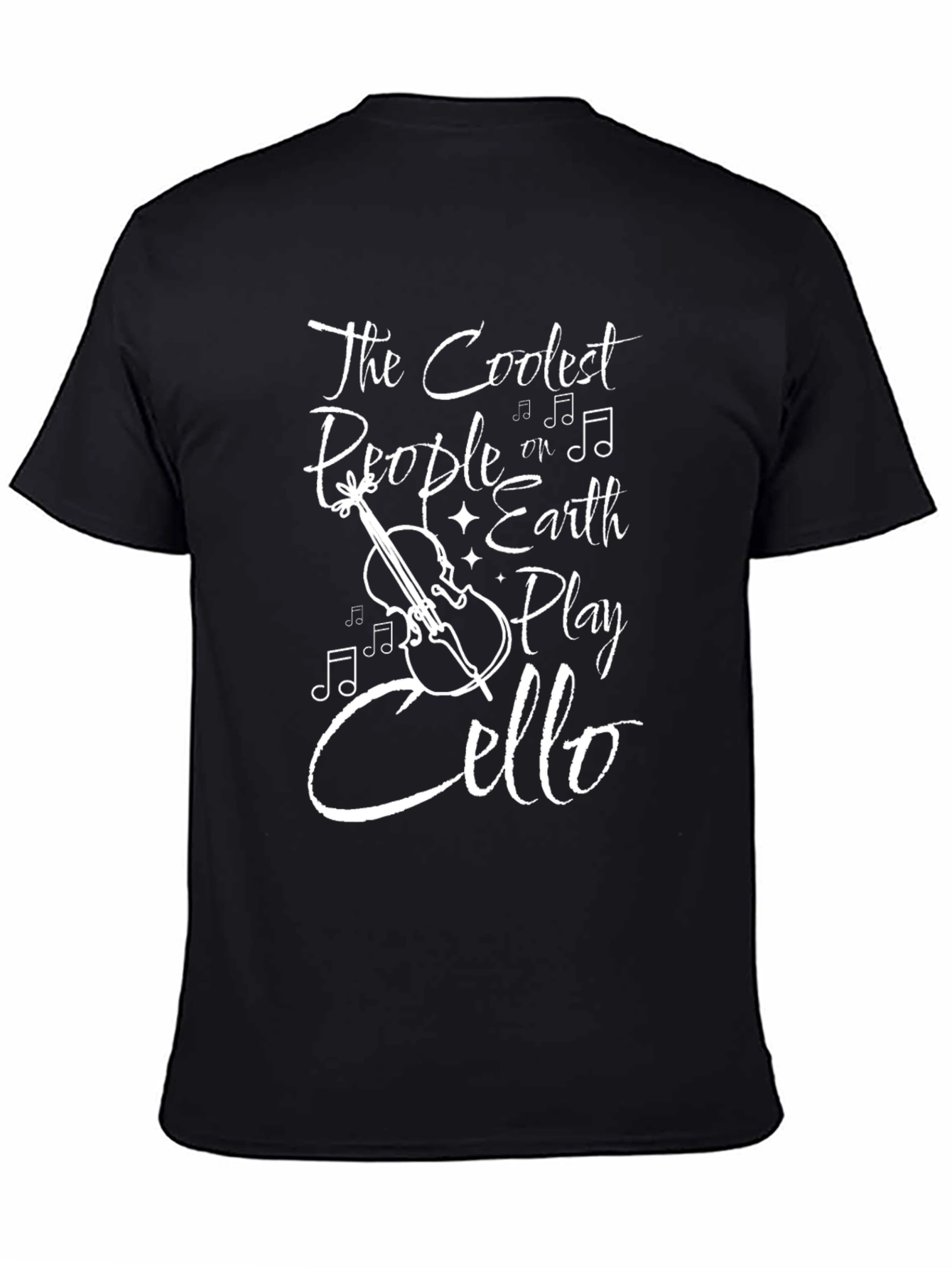 Coolest People Play Cello Graphic T-Shirt