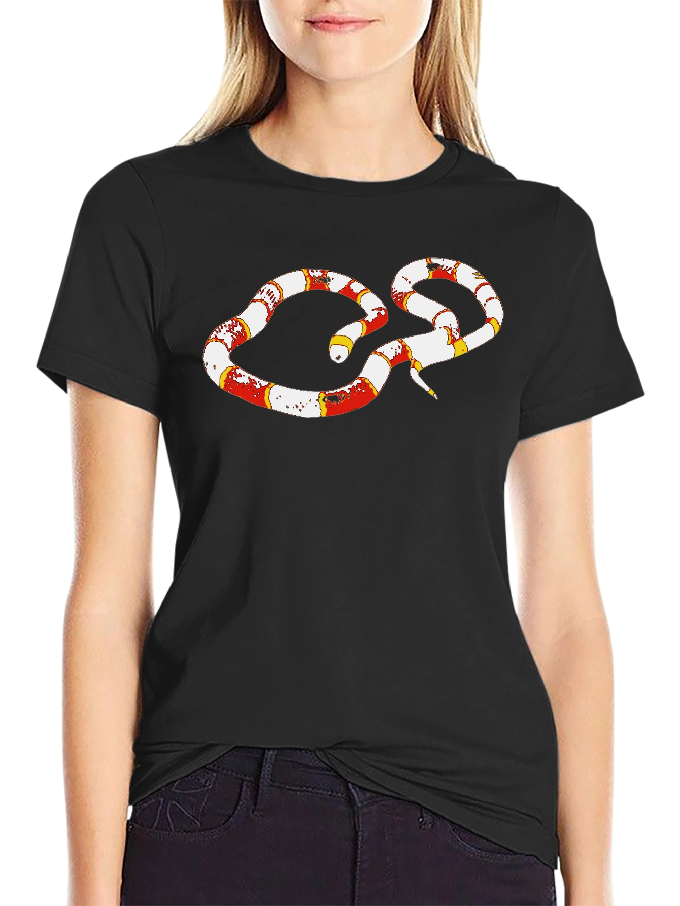 Snake Graphic Black T-Shirt