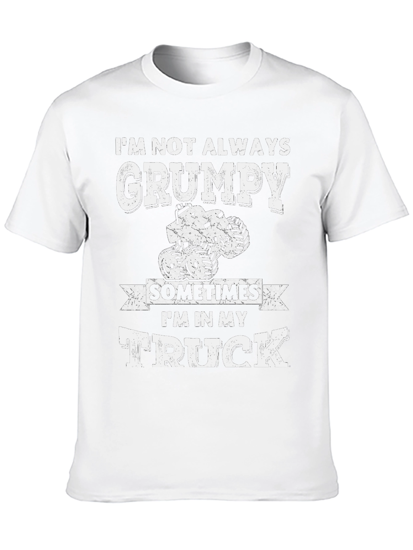 Grumpy Truck Driver T-Shirt - Black Cotton Blend