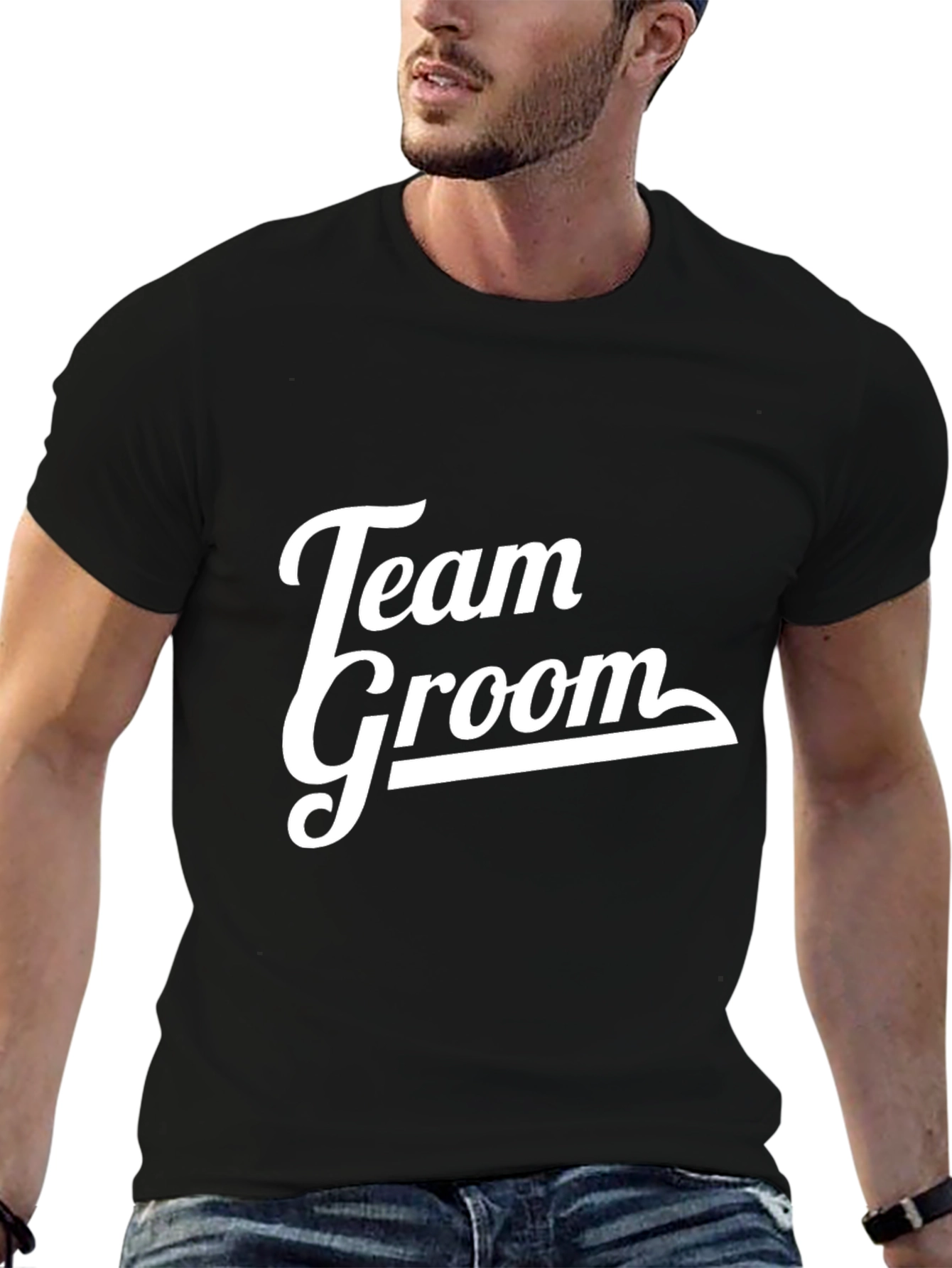 Team Groom Crew Neck T-Shirt