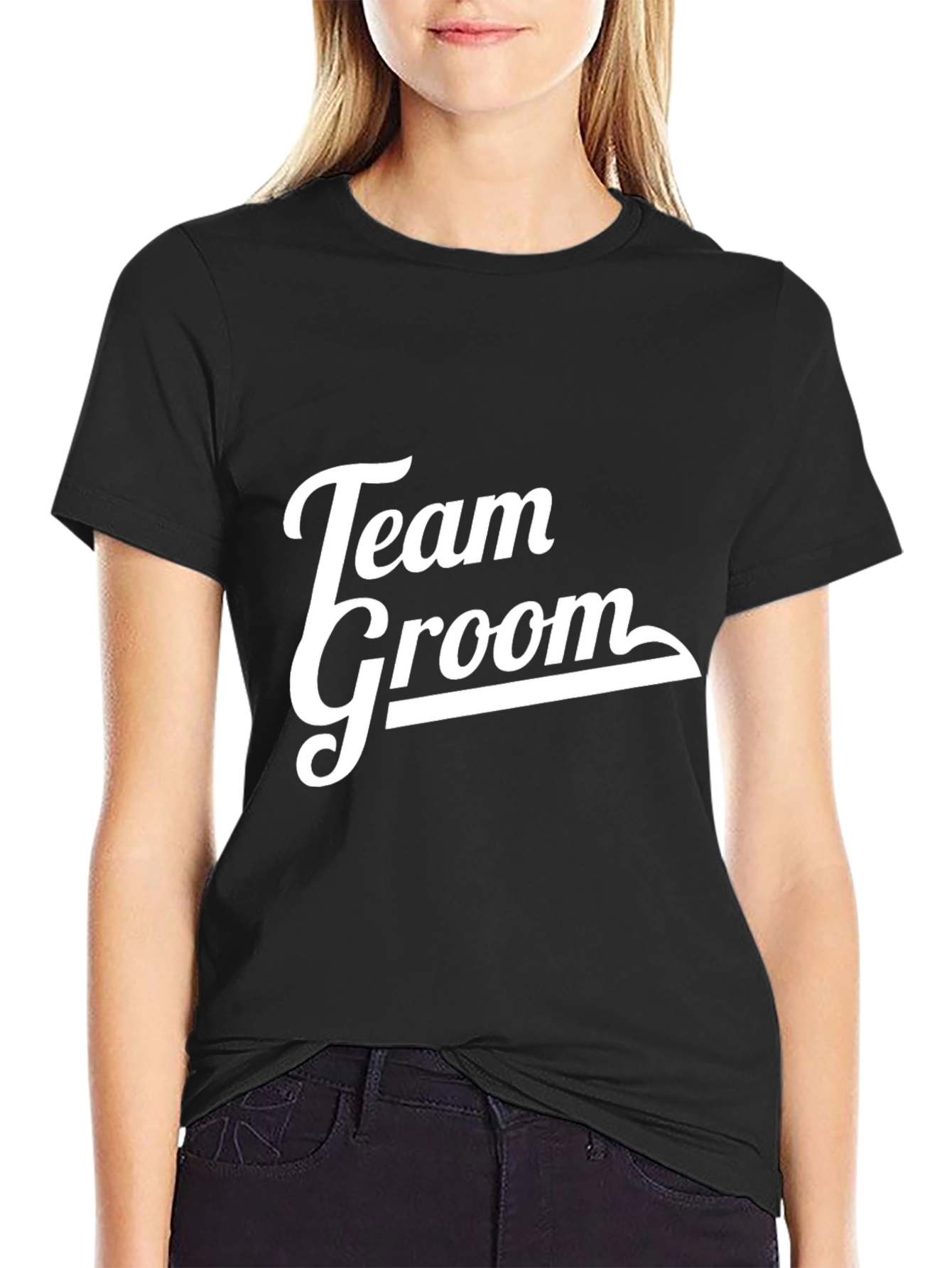 Team Groom Crew Neck T-Shirt