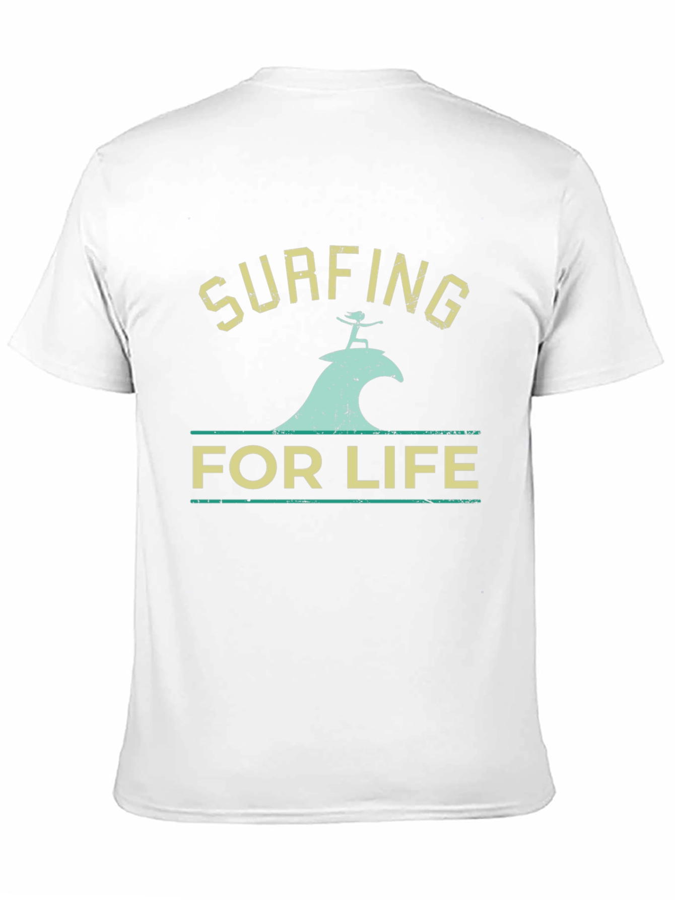 Surfing For Life T-Shirt - Black Surf Tee