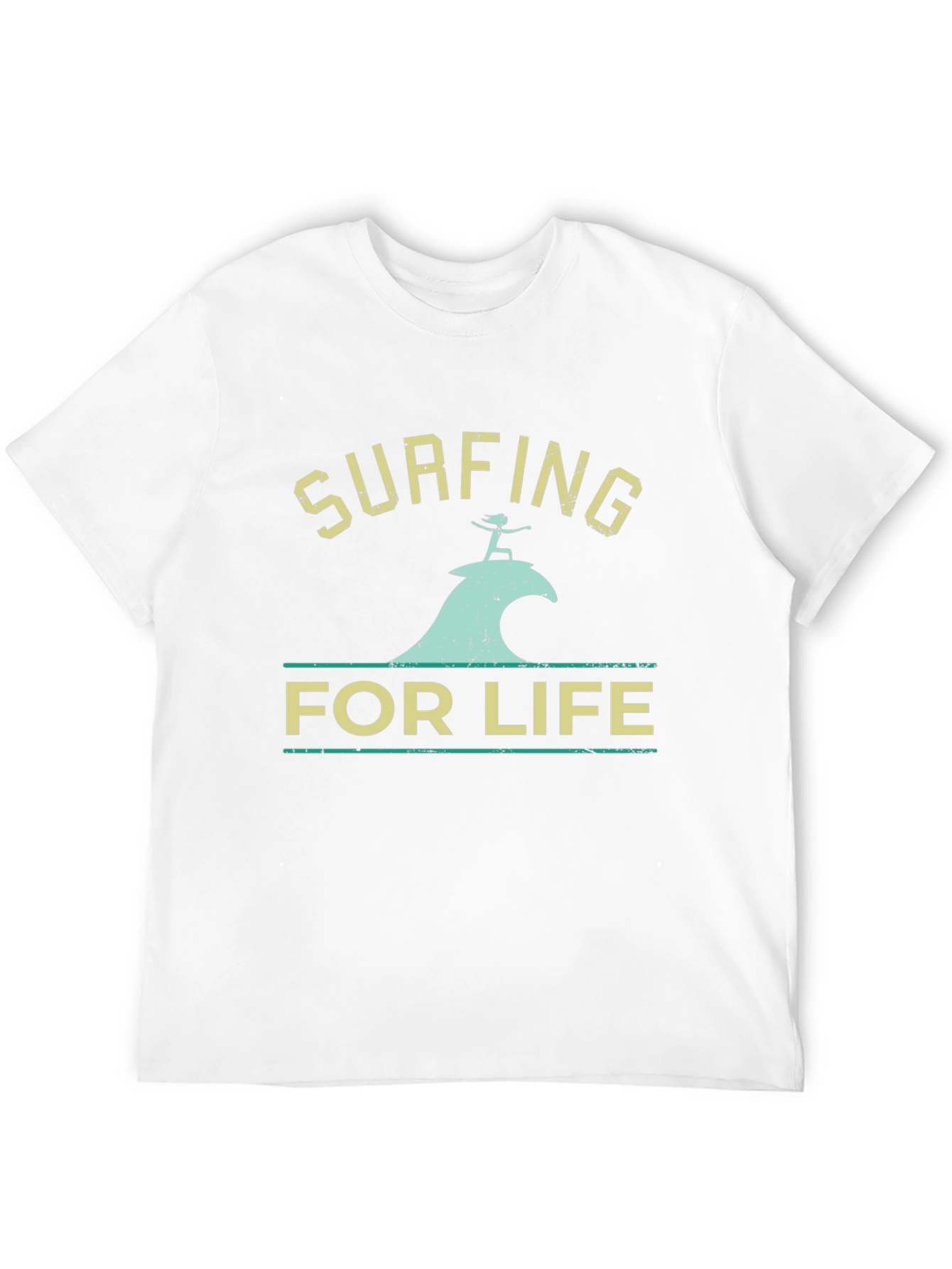 Surfing For Life T-Shirt - Black Surf Tee