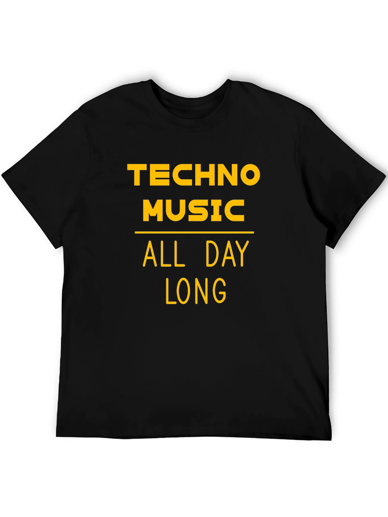Techno Music All Day Long Graphic T-Shirt