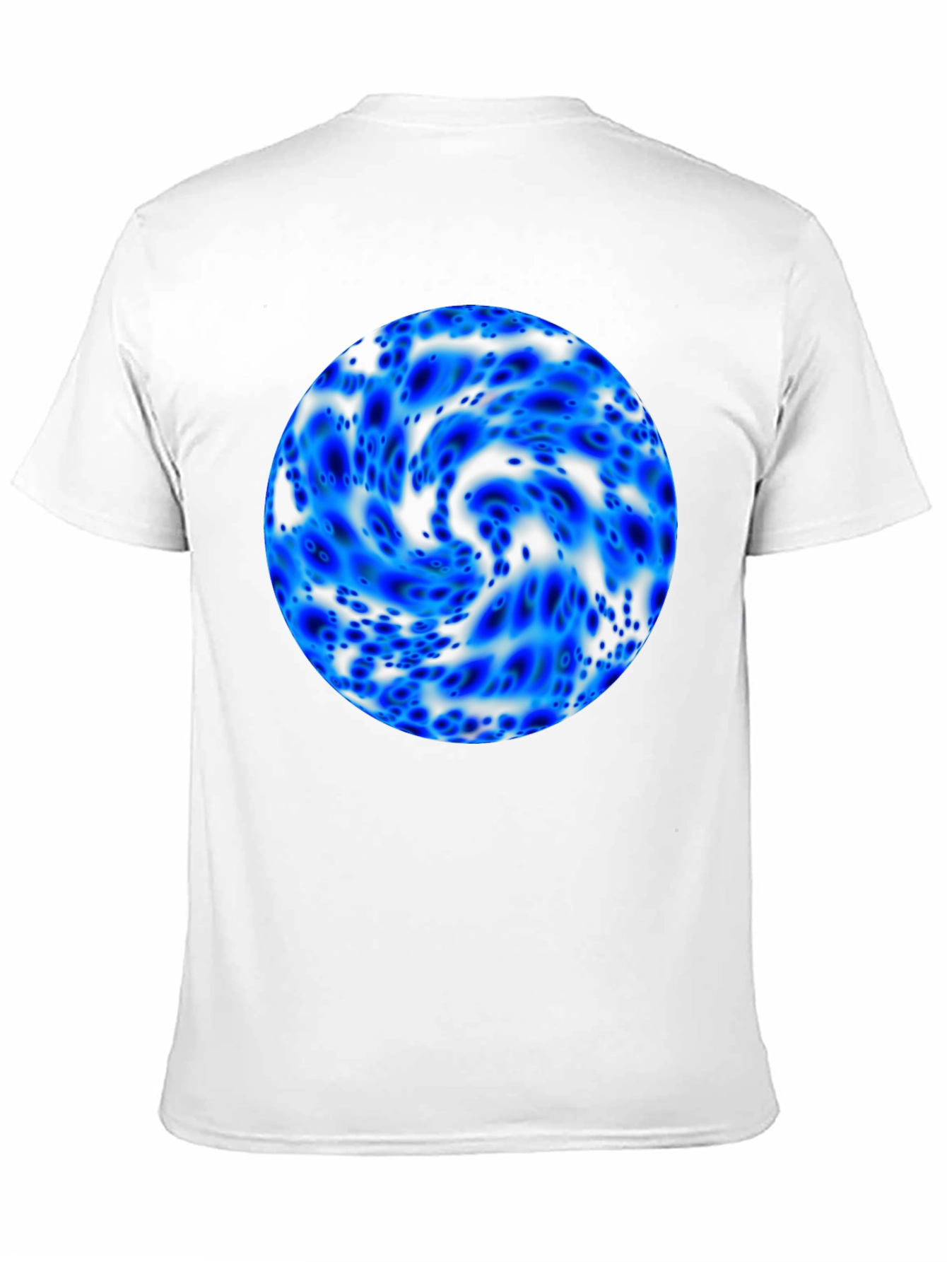 Abstract Blue Sphere Black T-Shirt