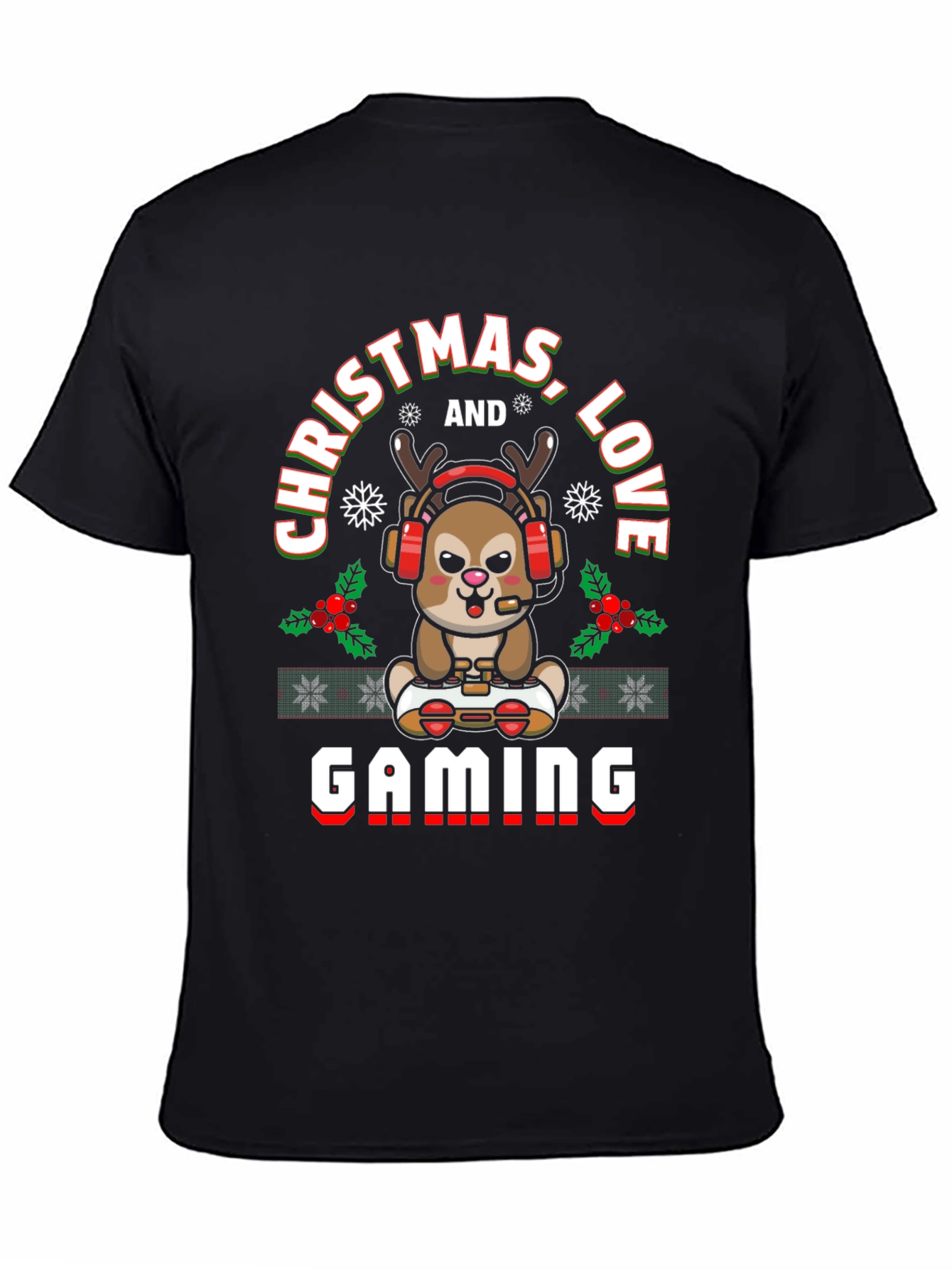 Christmas Gaming Reindeer T-Shirt