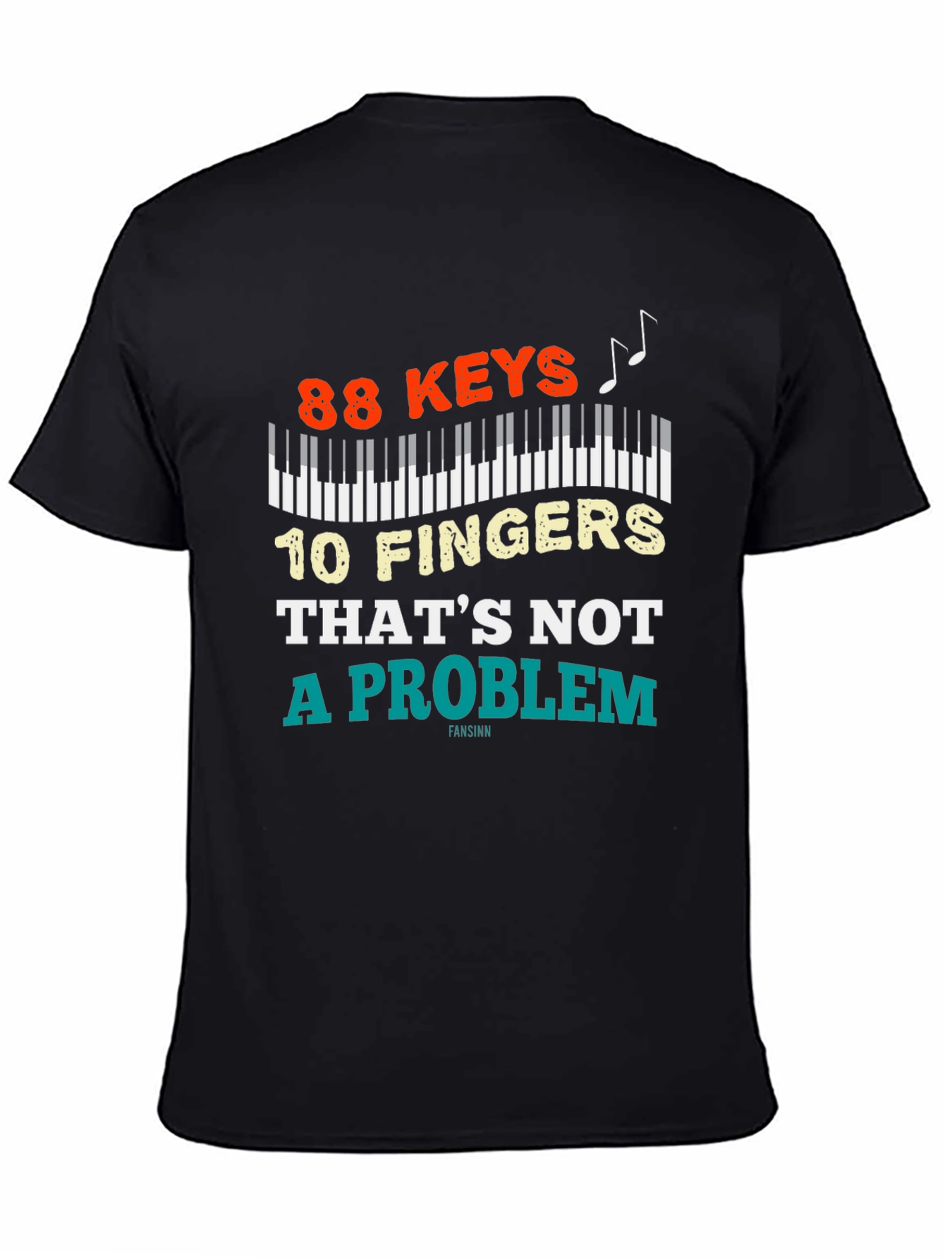 88 Keys 10 Fingers T-Shirt - Piano Lover Tee