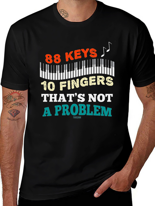 88 Keys 10 Fingers T-Shirt - Piano Lover Tee