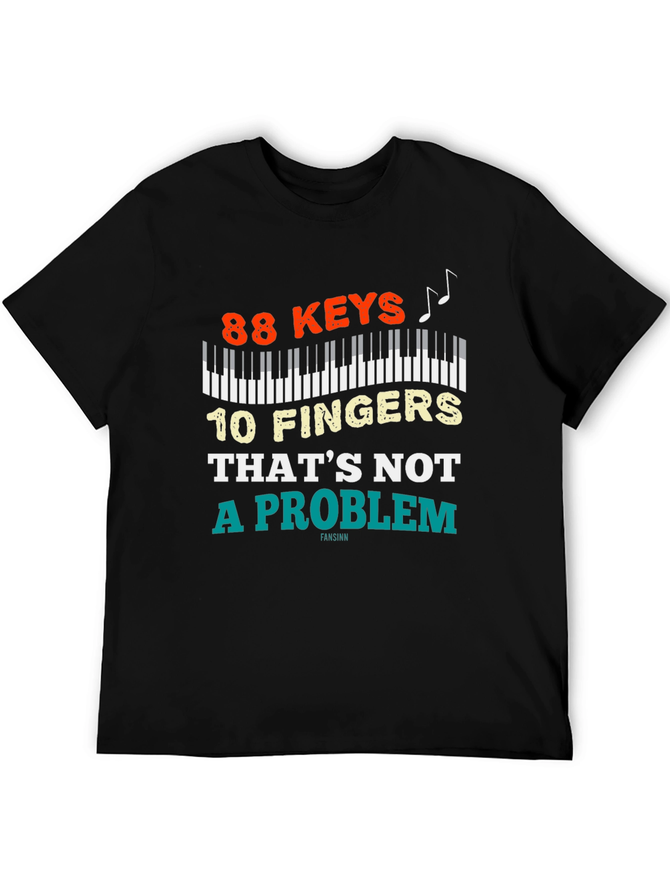 88 Keys 10 Fingers T-Shirt - Piano Lover Tee