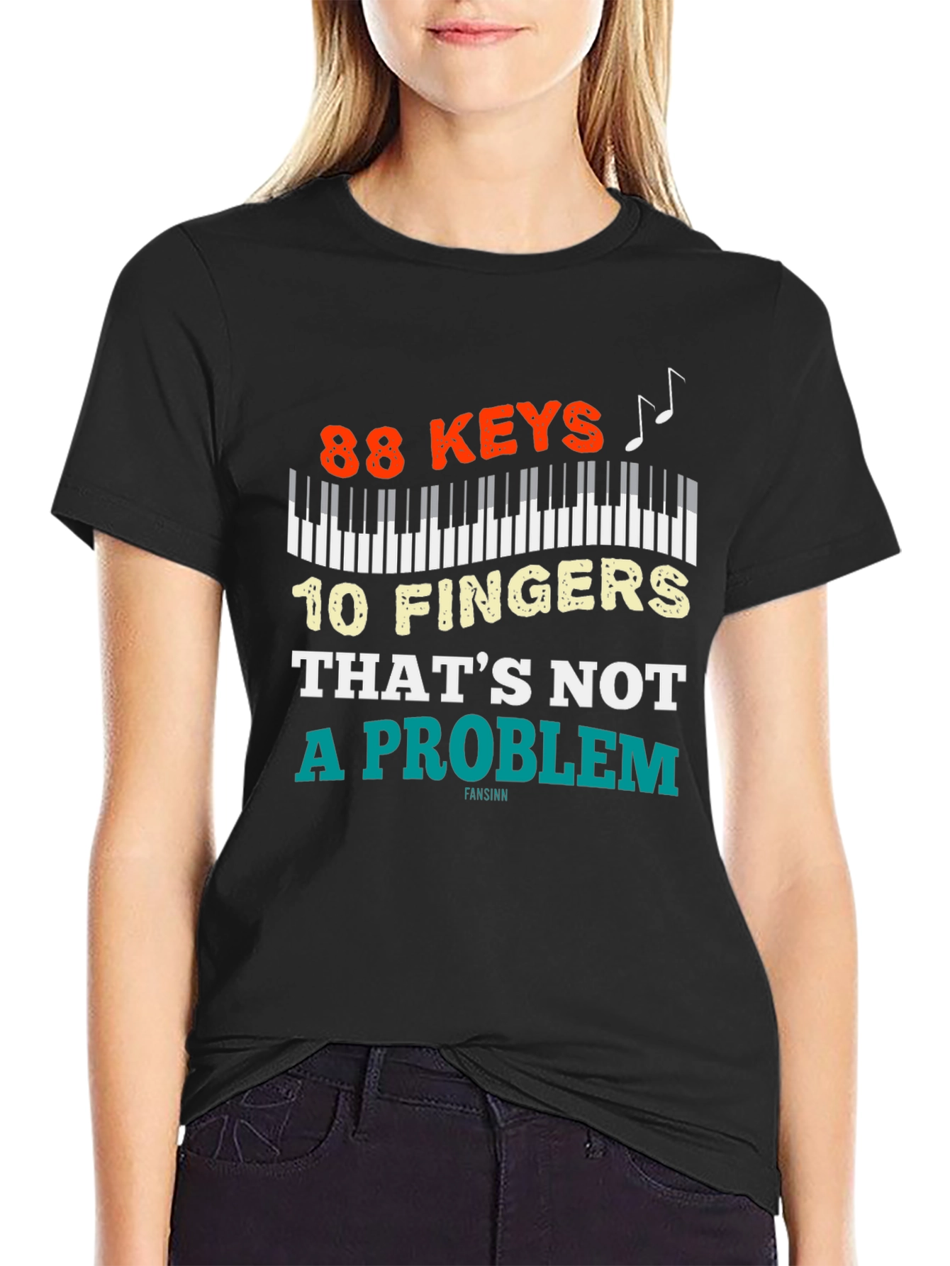 88 Keys 10 Fingers T-Shirt - Piano Lover Tee