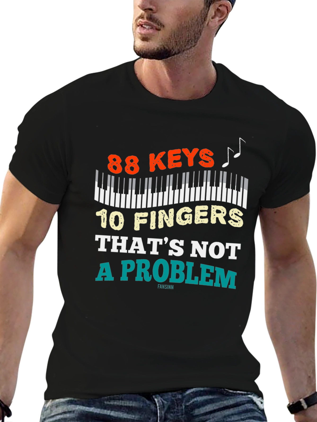 88 Keys 10 Fingers T-Shirt - Piano Lover Tee