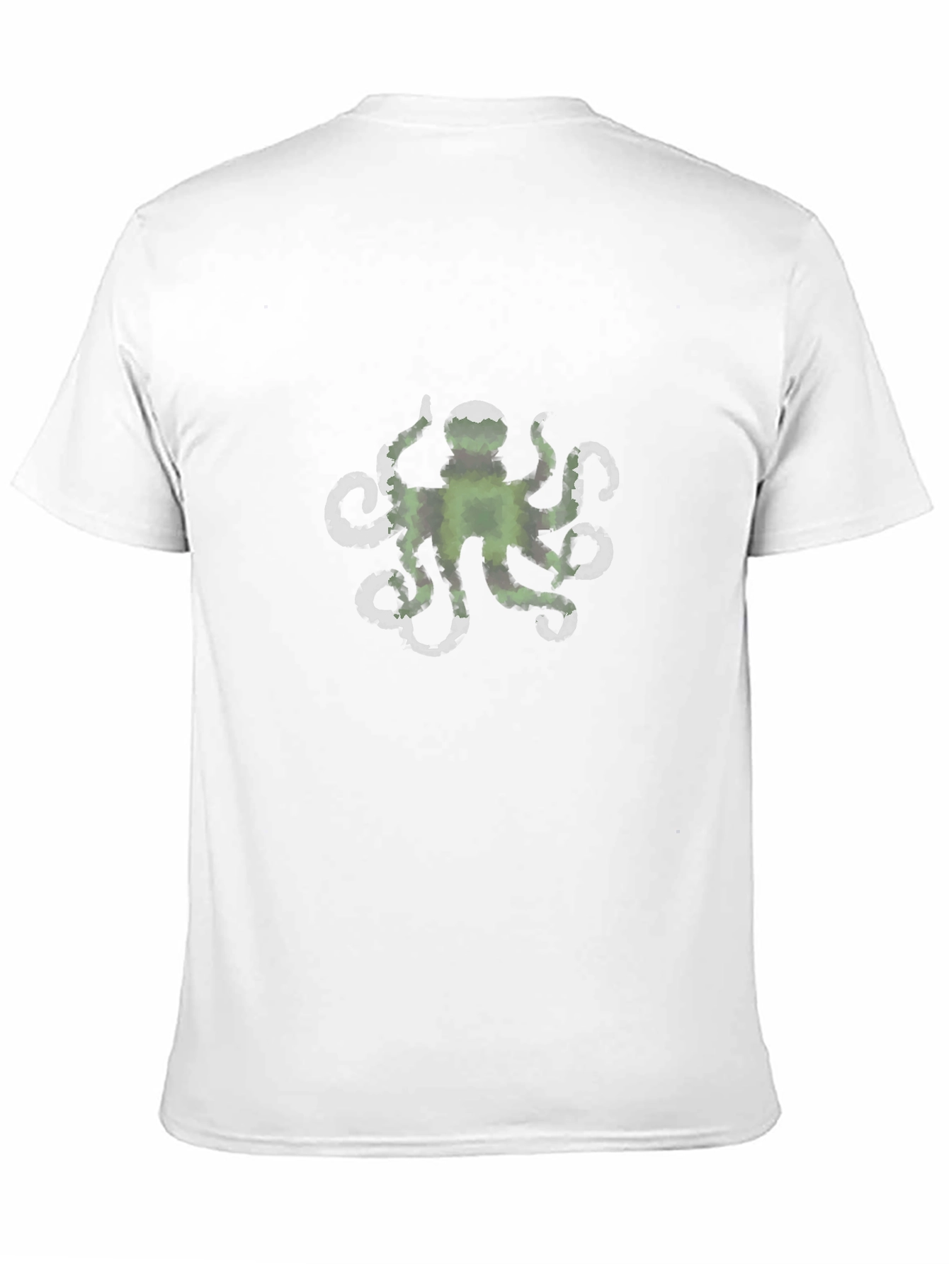 Green Octopus Graphic Black Tee