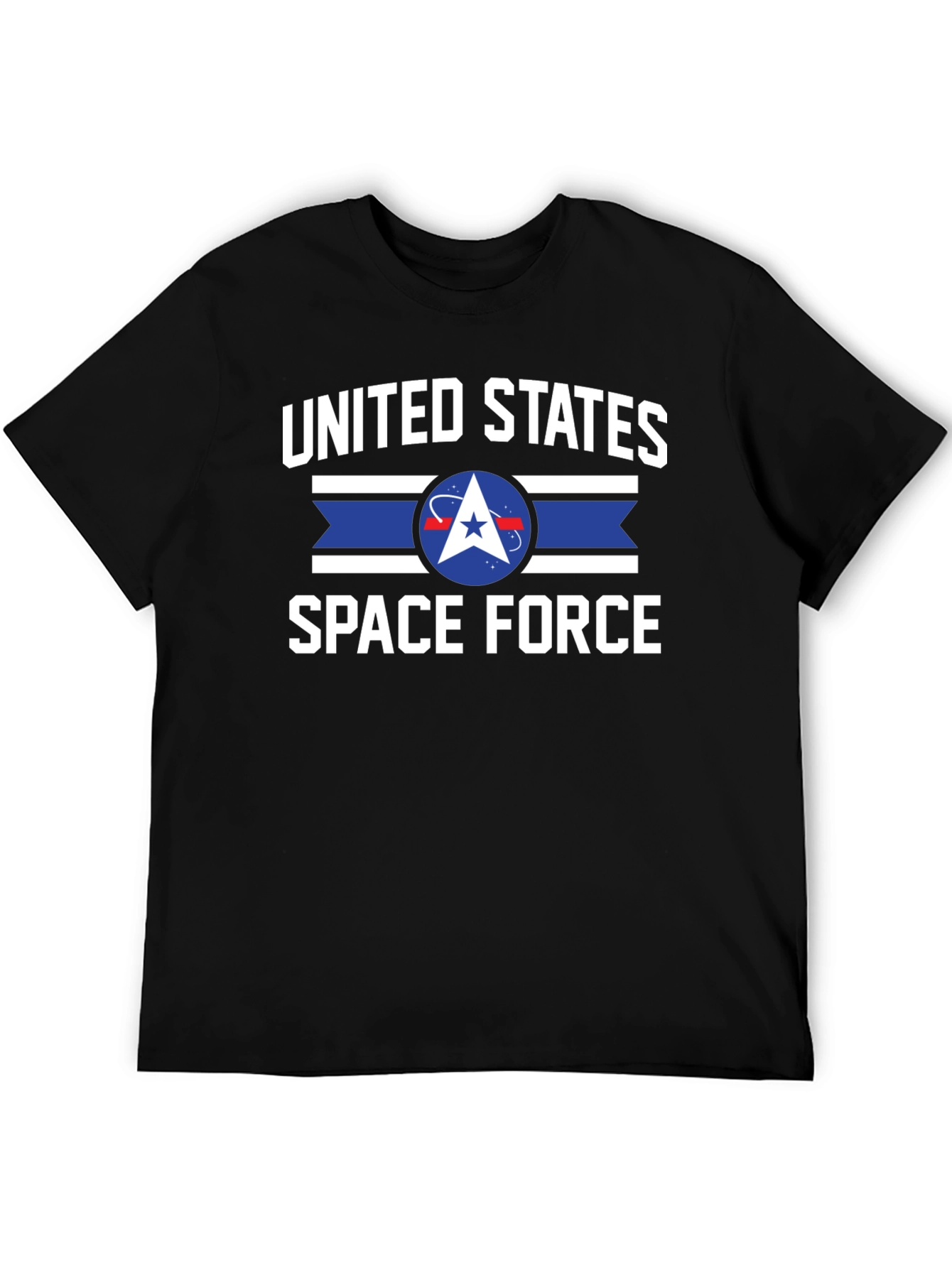 United States Space Force Black Graphic Tee