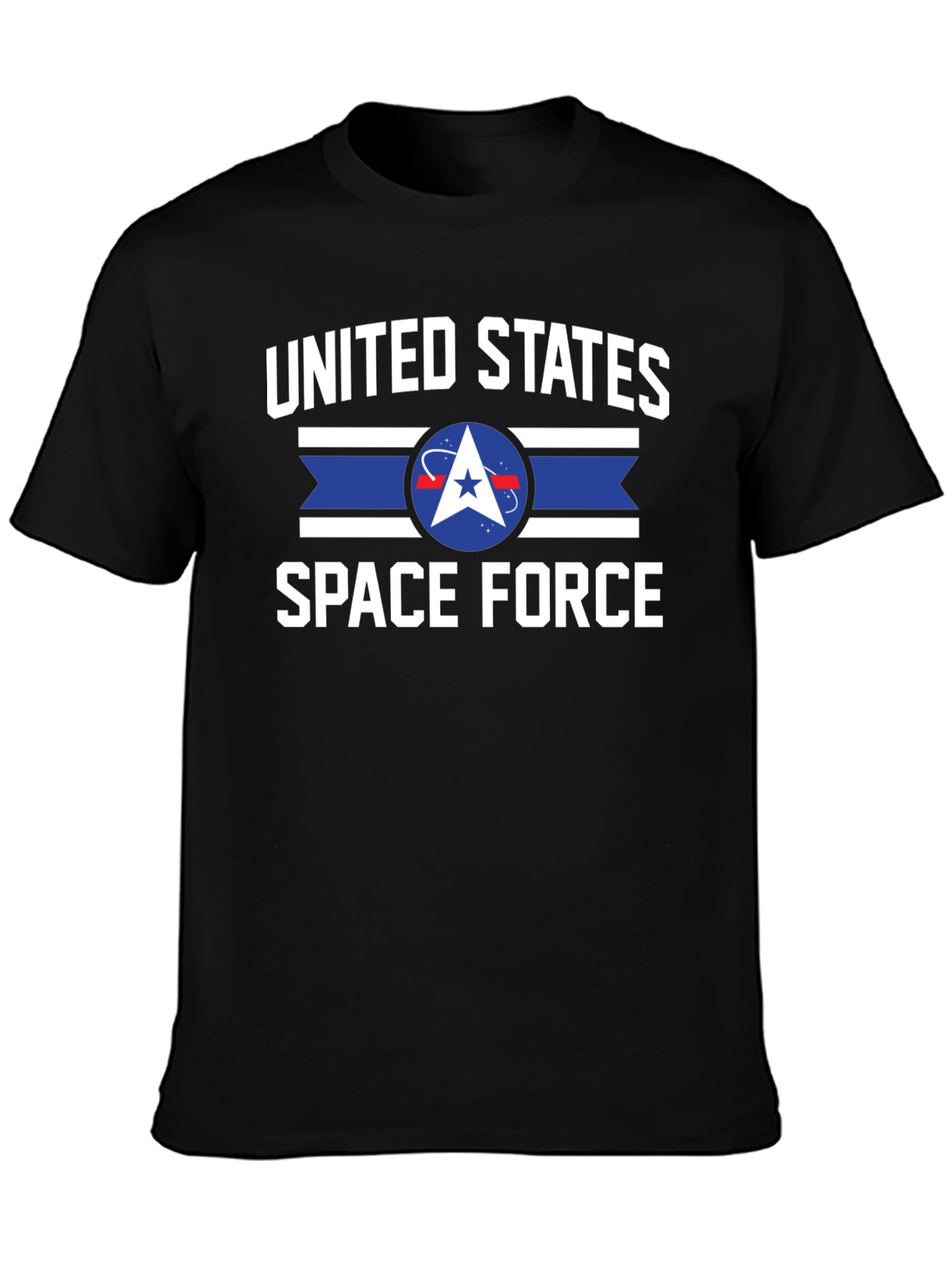 United States Space Force Black Graphic Tee