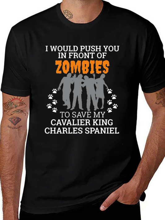 Zombie Cavalier King Charles Spaniel T-Shirt