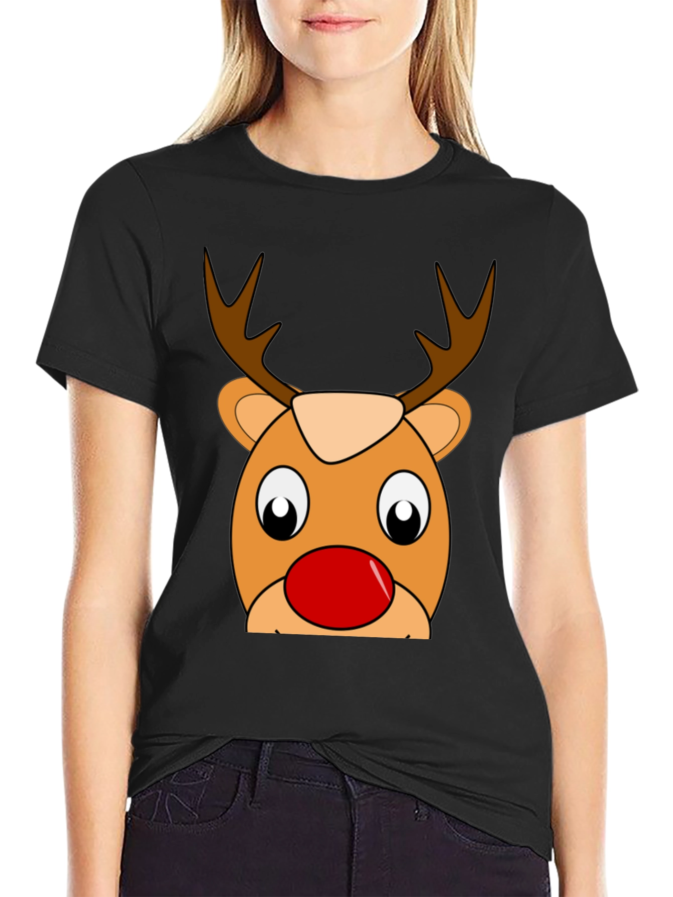Festive Reindeer T-Shirt - Holiday Cheer!