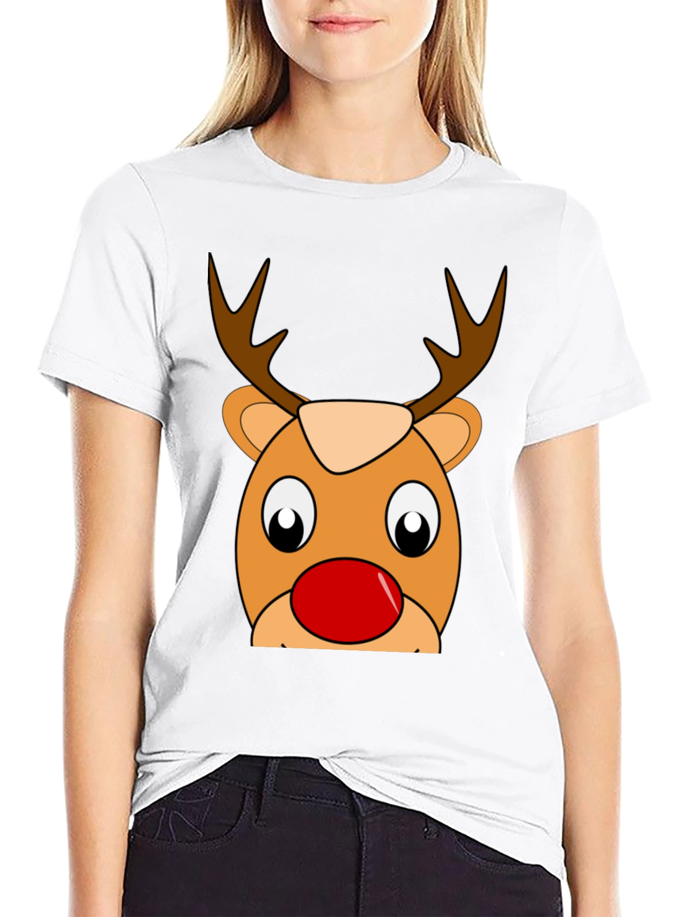 Festive Reindeer T-Shirt - Holiday Cheer!