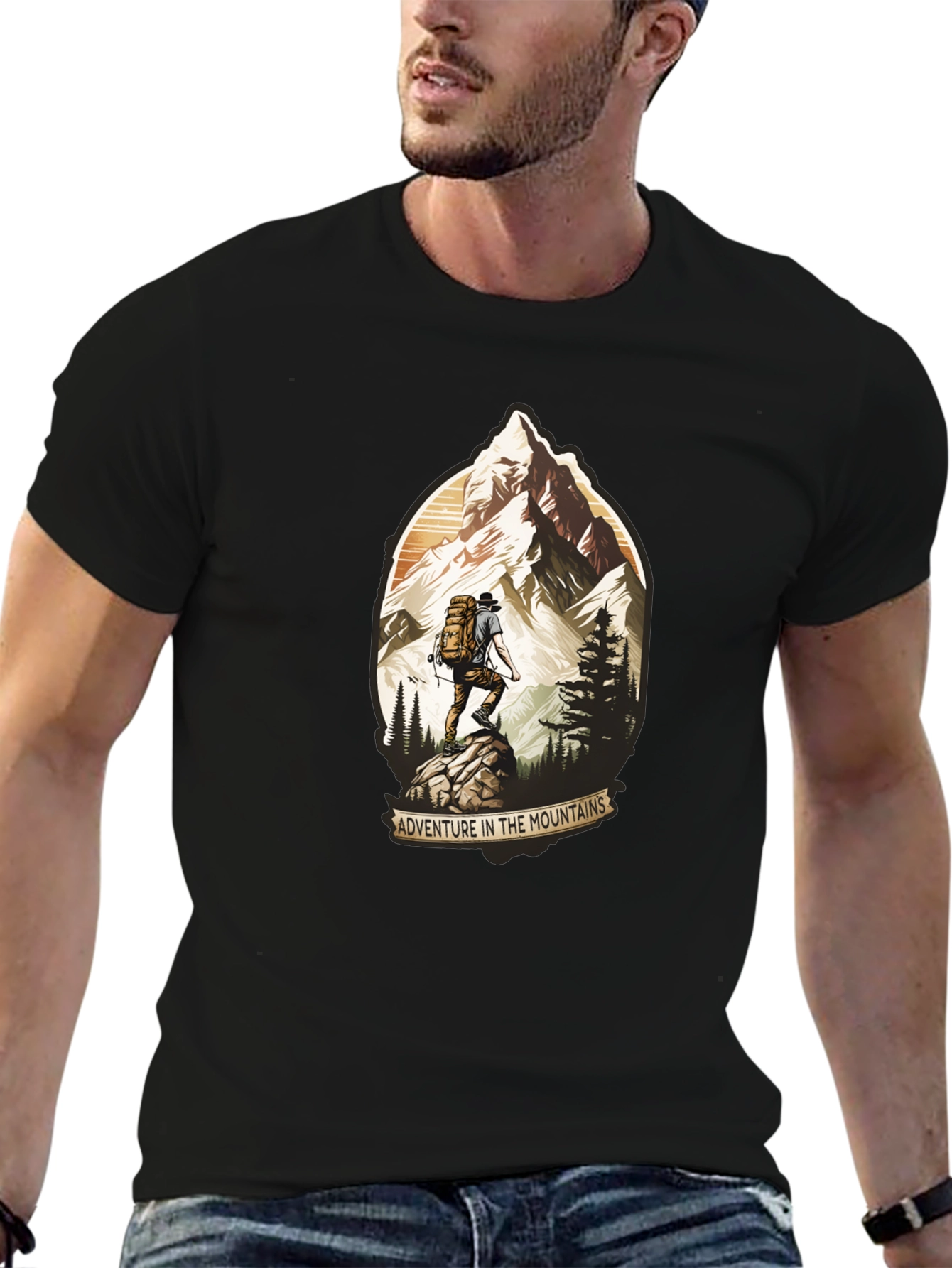 Adventure in the Mountains Graphic T-Shirt
