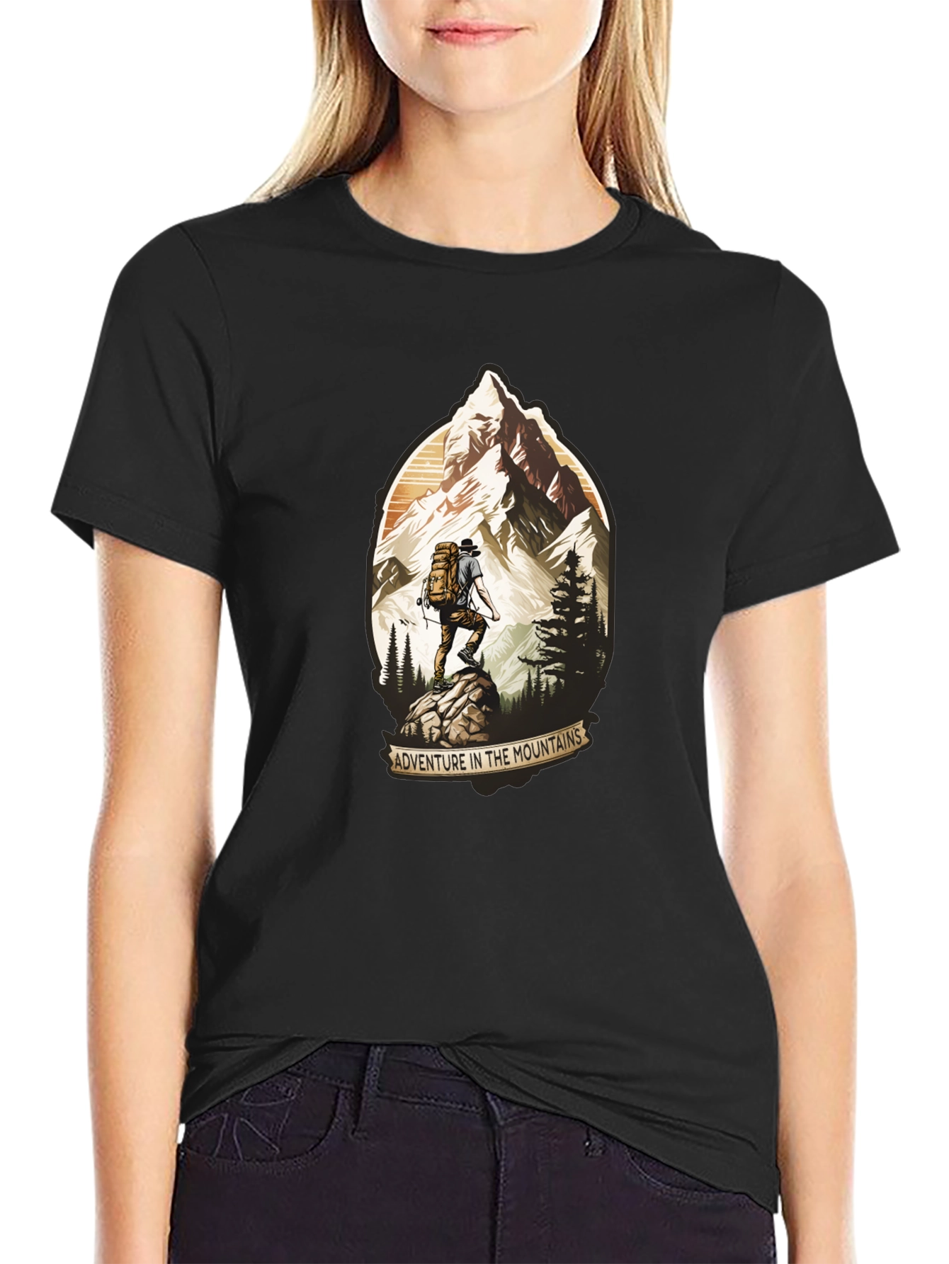 Adventure in the Mountains Graphic T-Shirt
