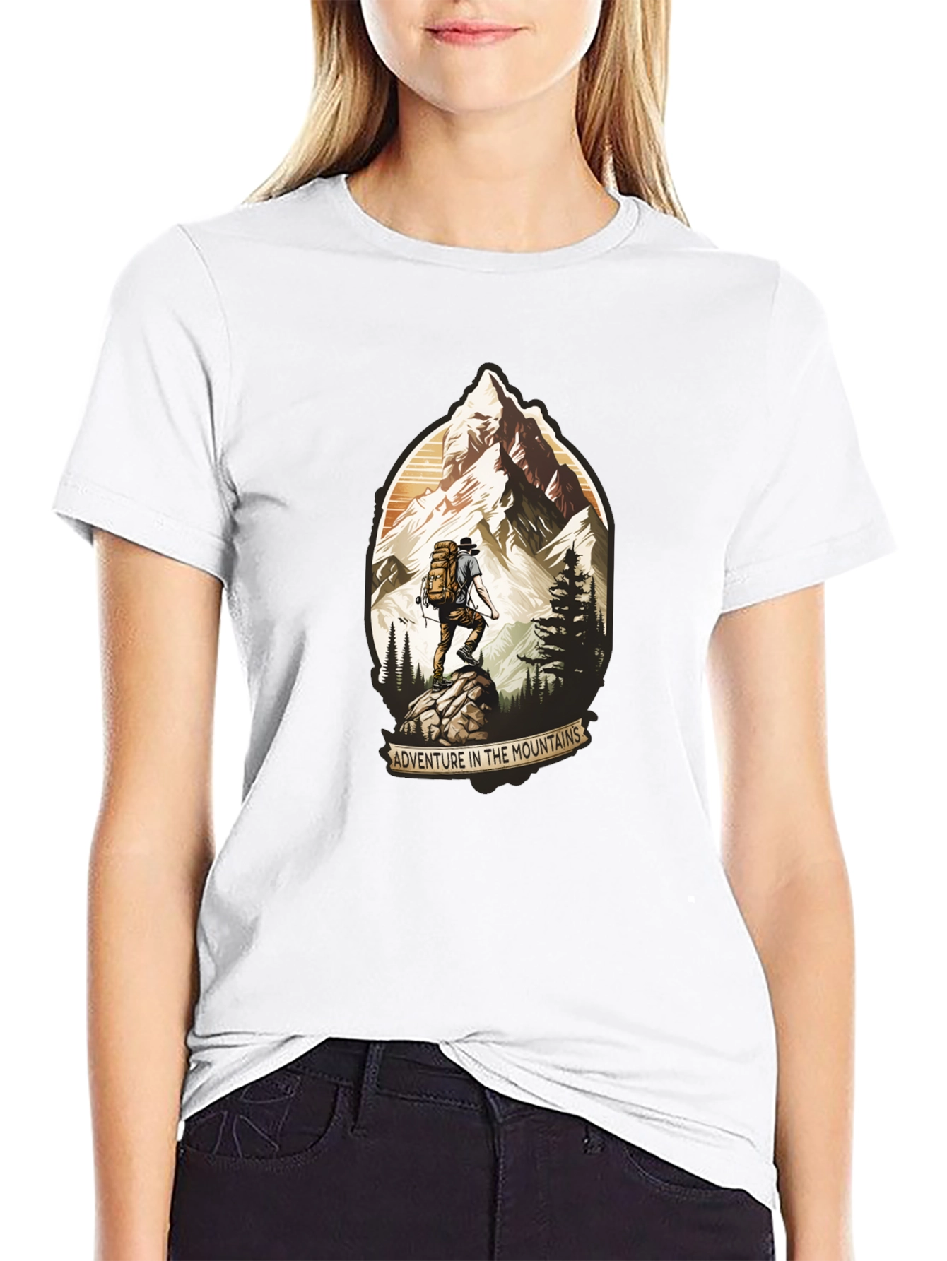 Adventure in the Mountains Graphic T-Shirt