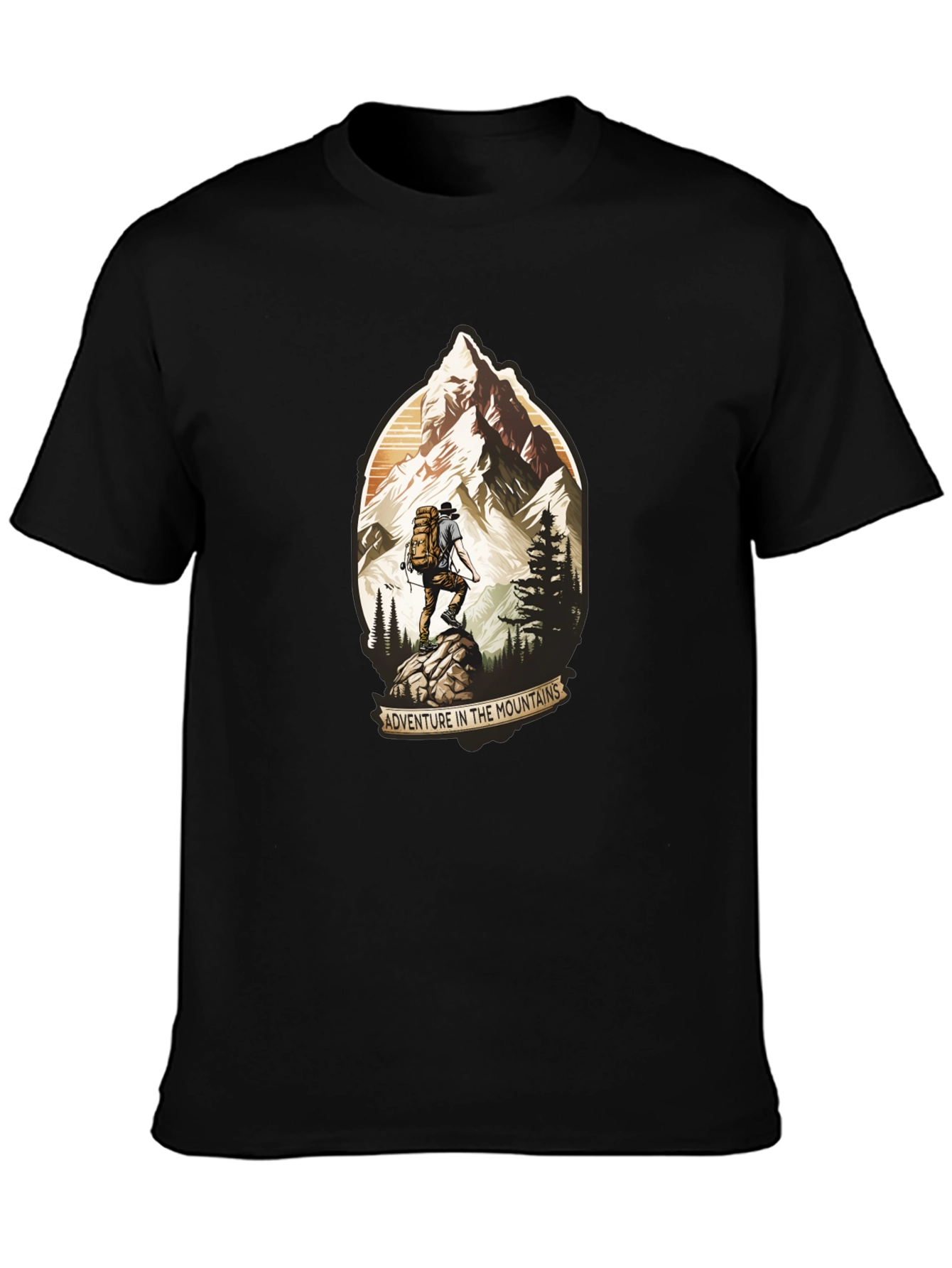 Adventure in the Mountains Graphic T-Shirt