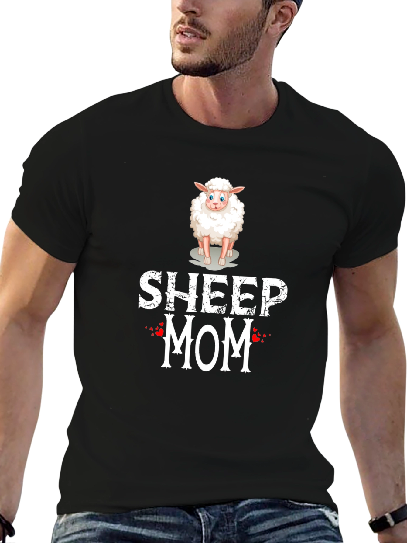 Sheep Mom Graphic T-Shirt