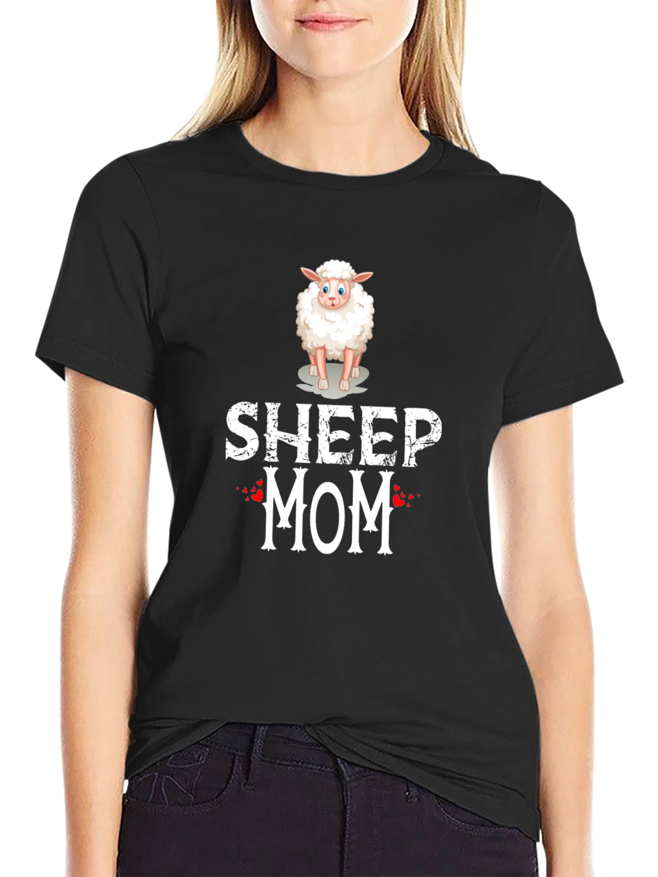 Sheep Mom Graphic T-Shirt