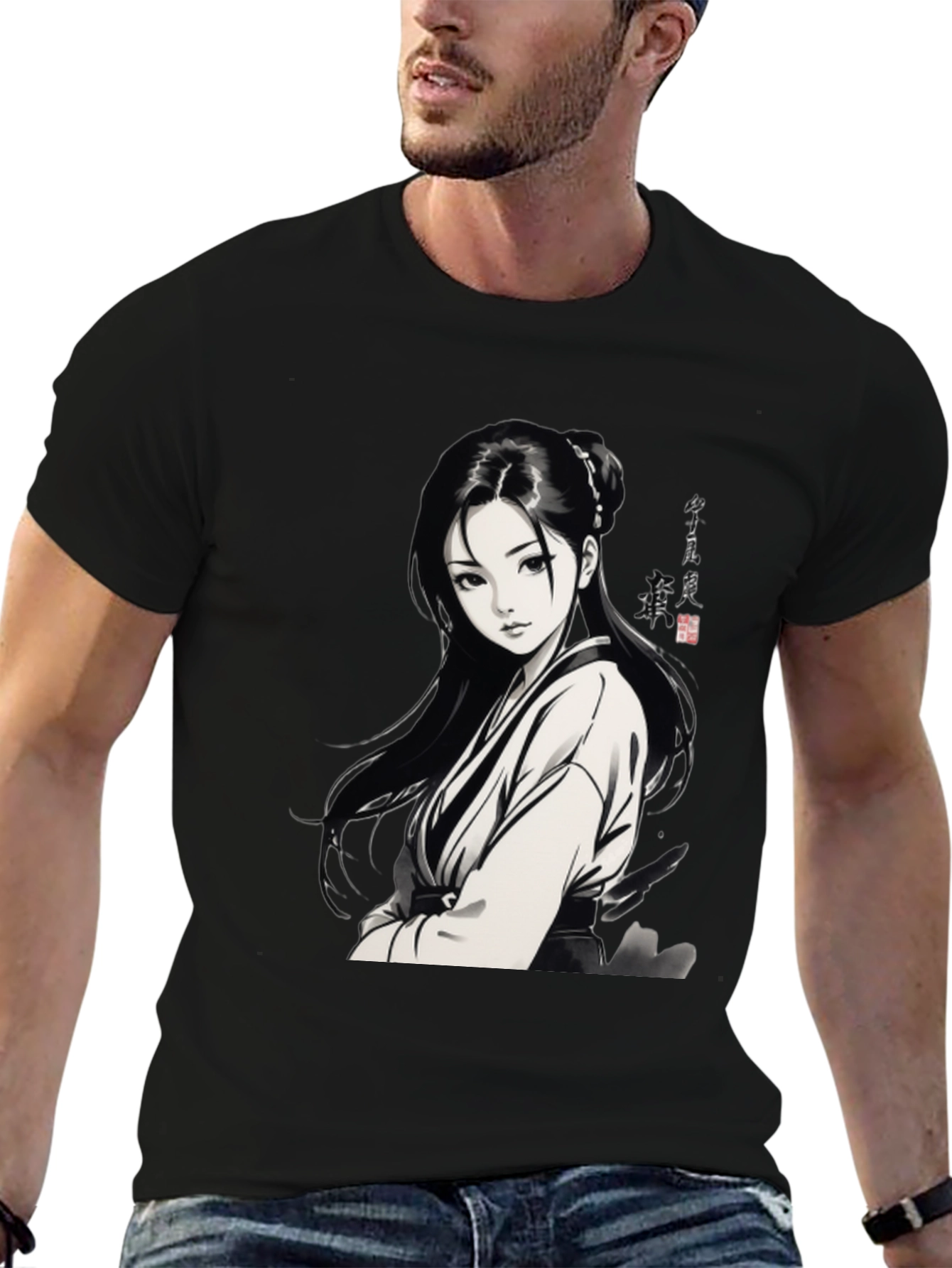 Anime Girl Graphic Tee - Stylish Unisex T-Shirt