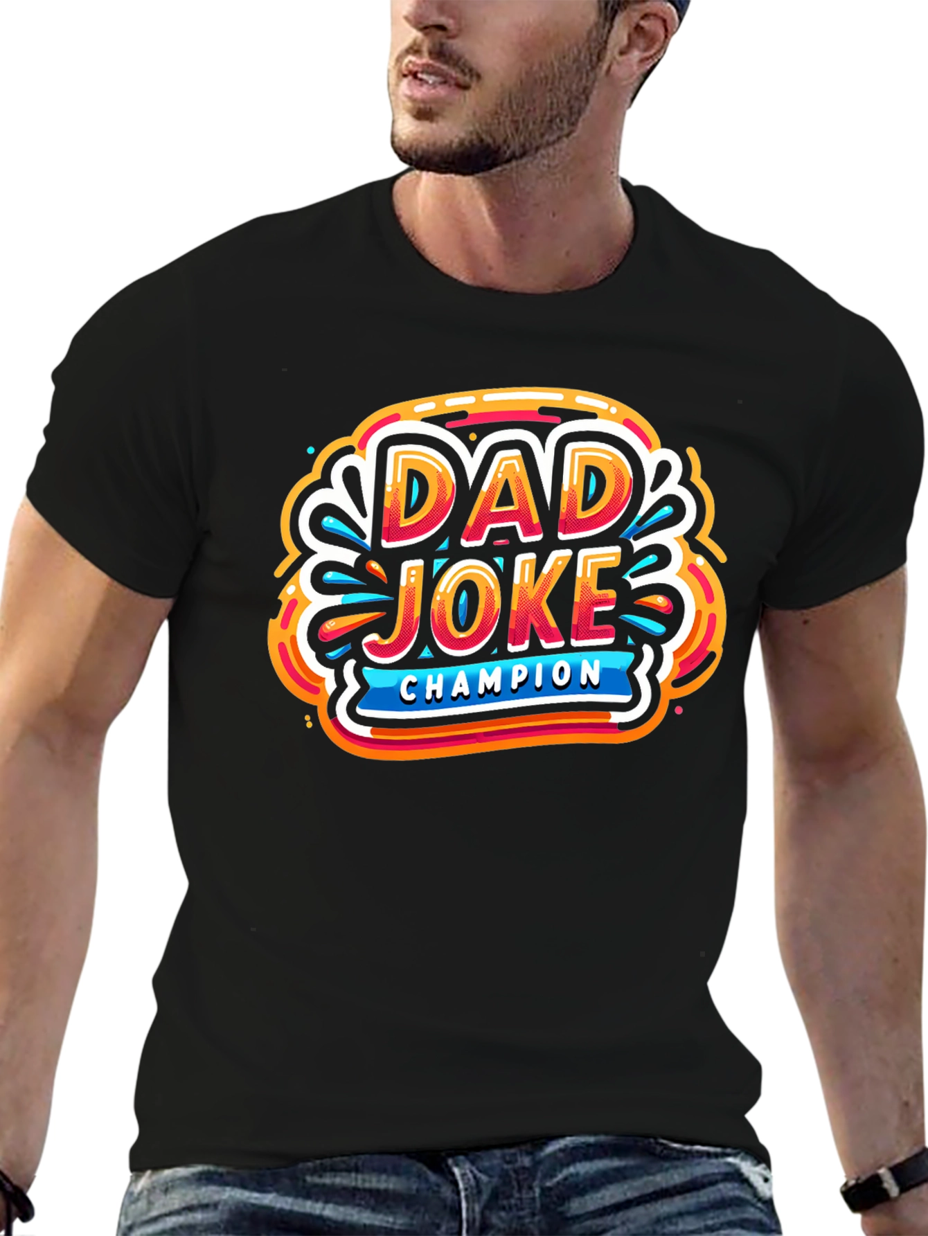Dad Joke Champion Graphic T-Shirt
