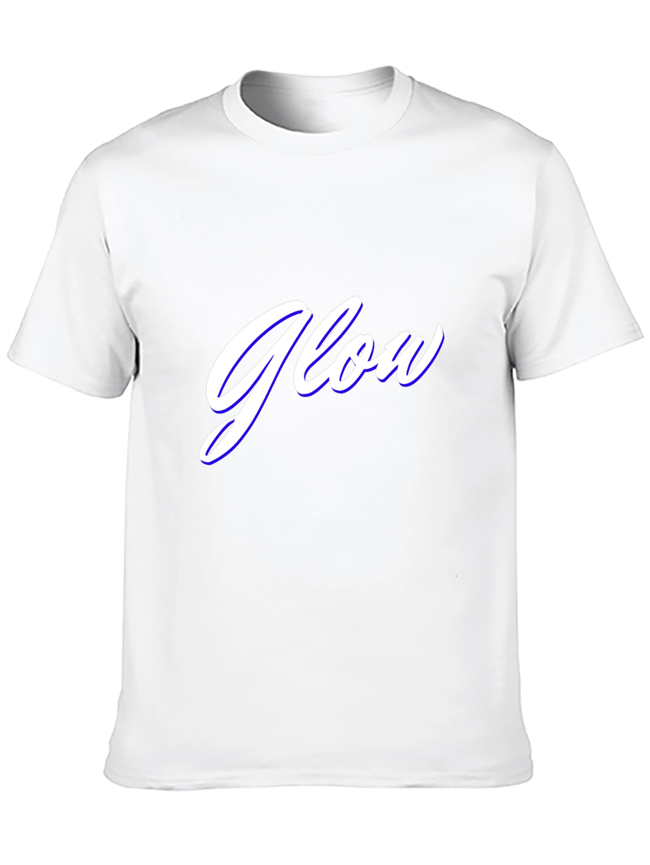 Glow Graphic Tee - Stylish Black Cotton Blend T-Shirt