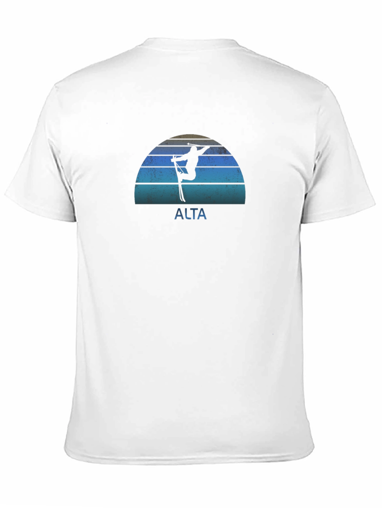 Alta Skiing Retro T-Shirt - Mens Black Tee