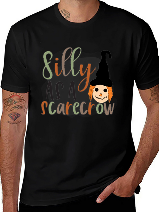 Silly Scarecrow Graphic Tee - Halloween T-Shirt