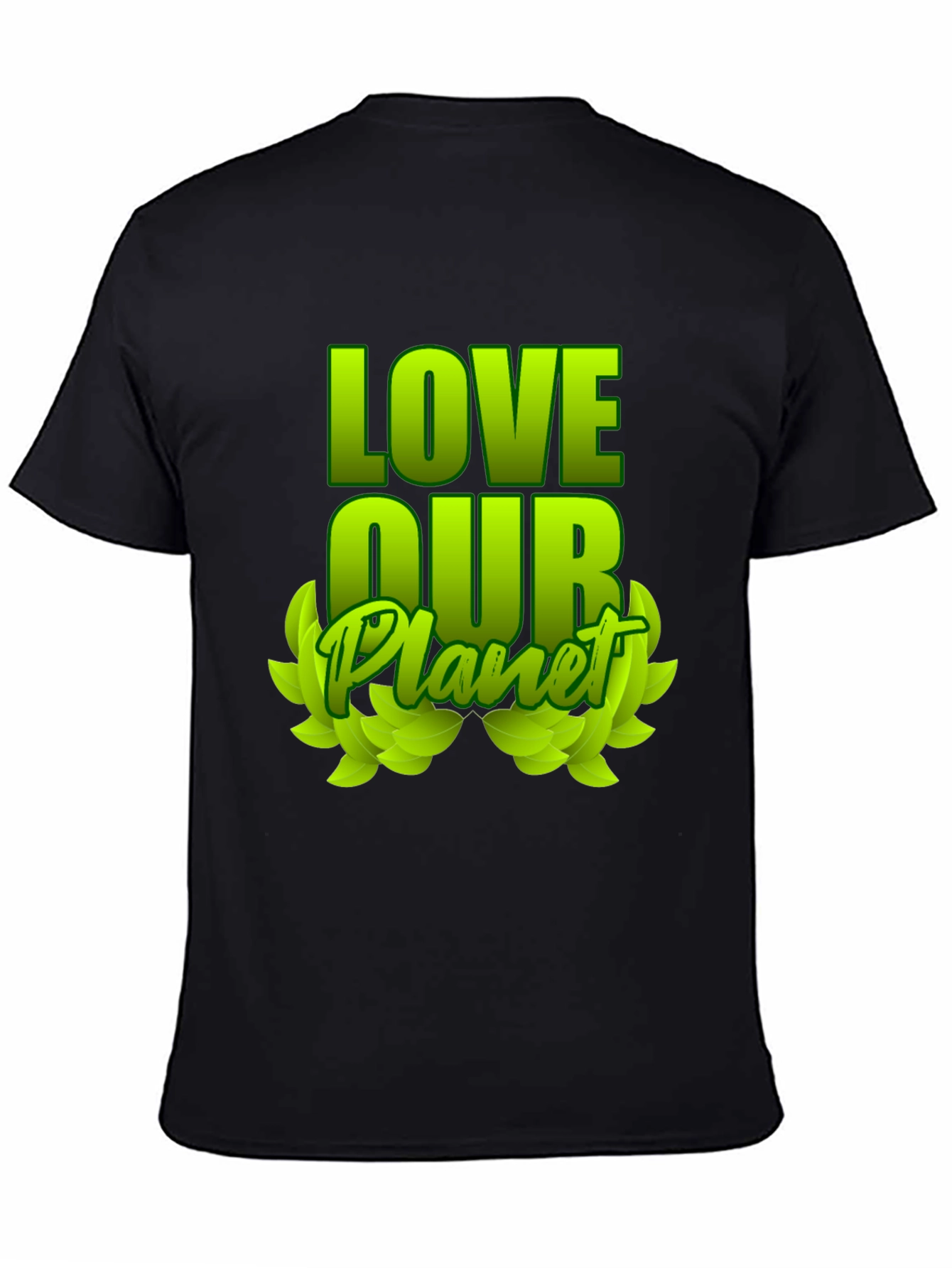 Love Our Planet Green Graphic T-Shirt