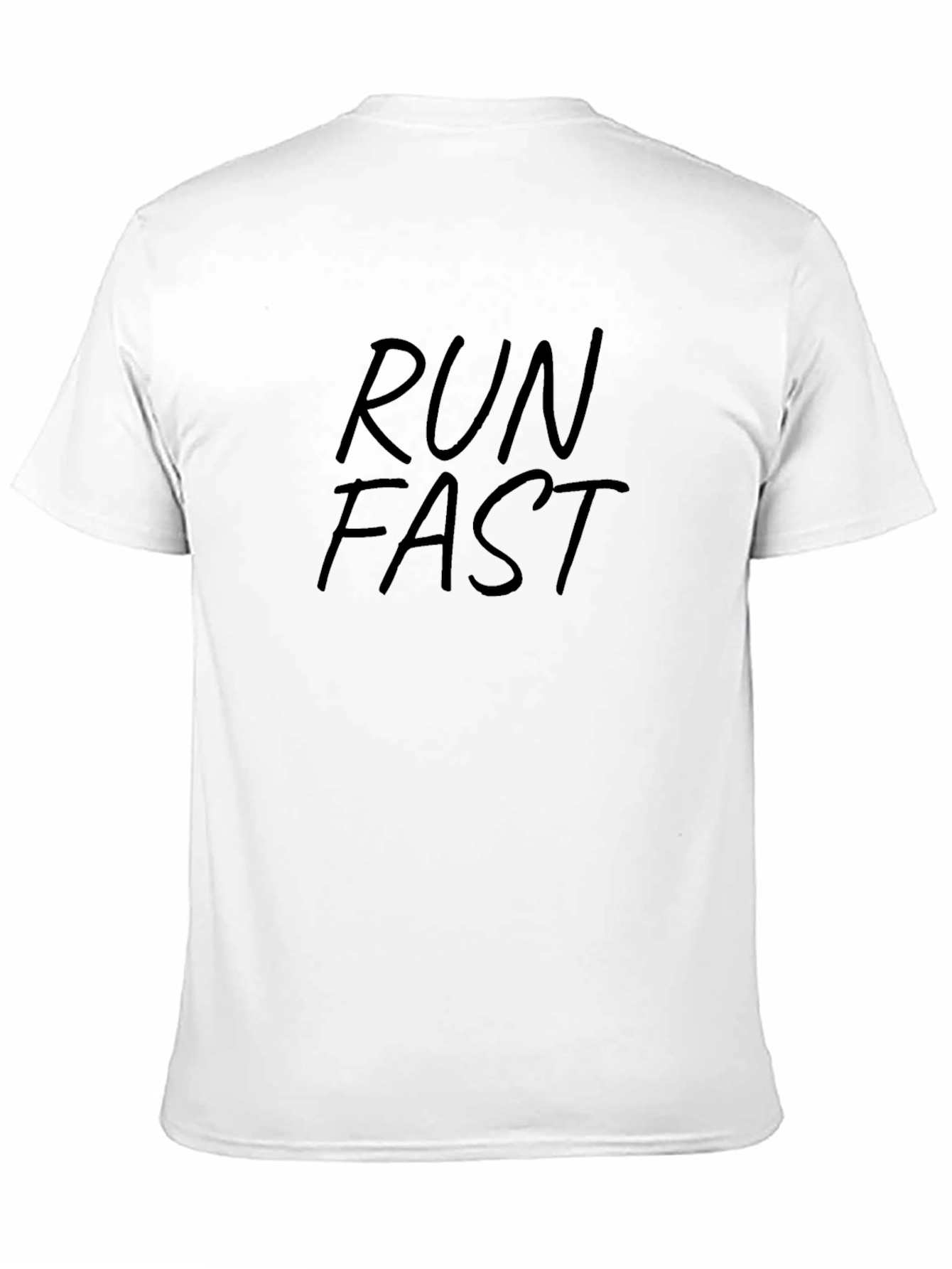 Run Fast Black Graphic Tee